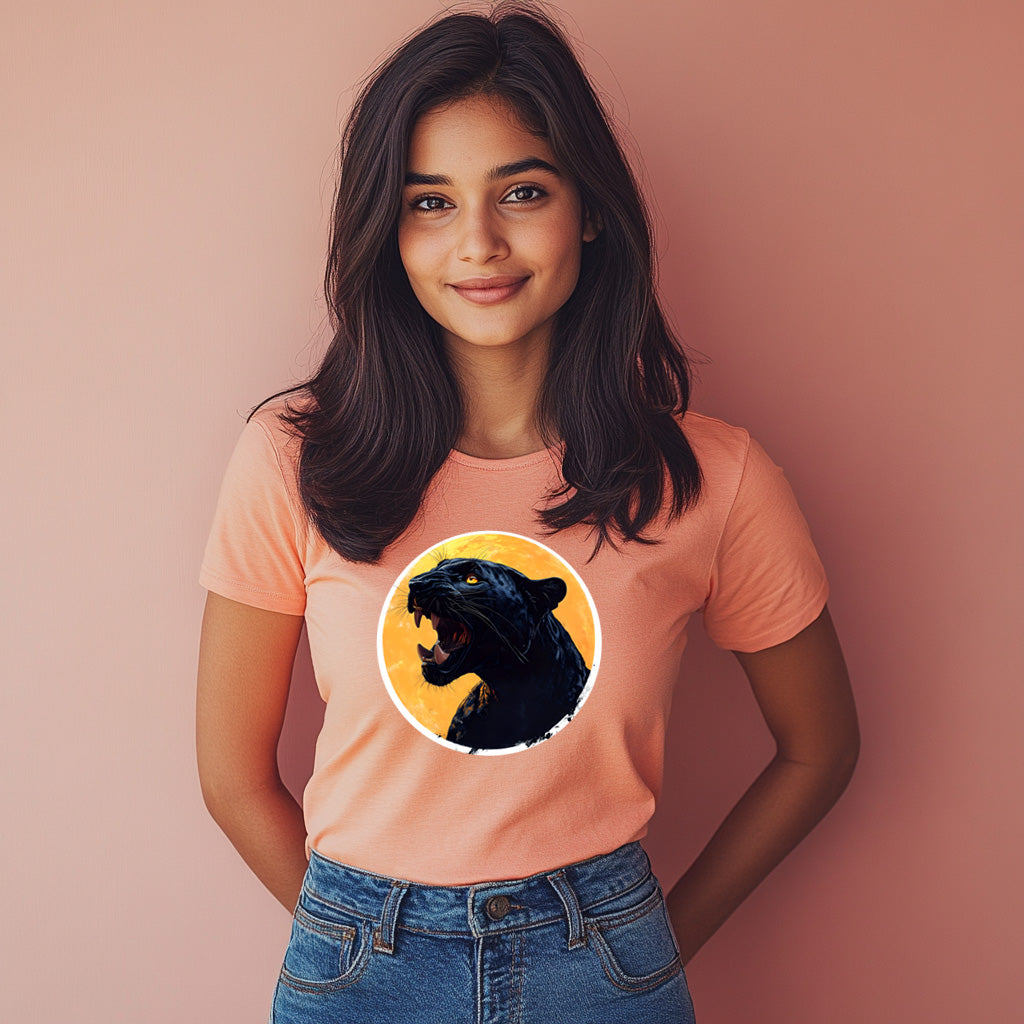 Black Panther T-Shirt for Women Cotton Silent Hunter