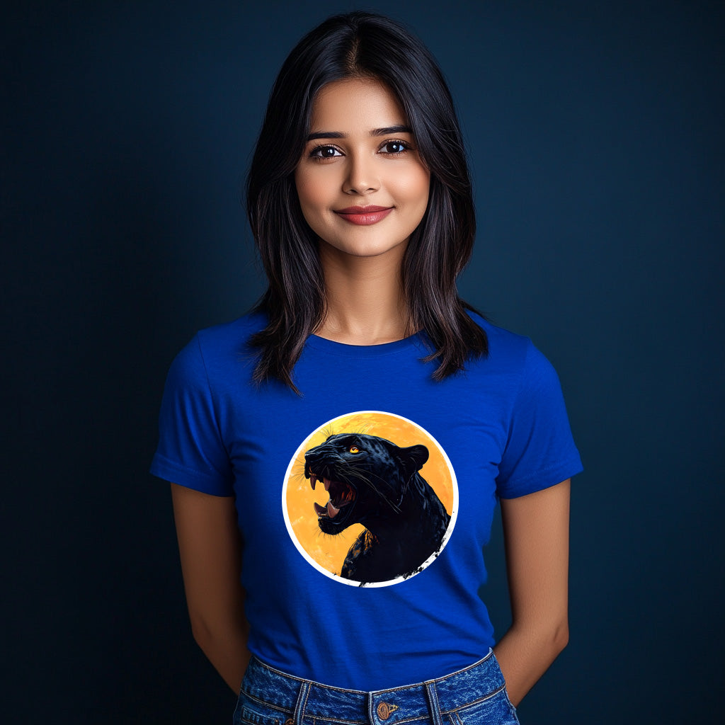 Black Panther T-Shirt for Women Cotton Silent Hunter
