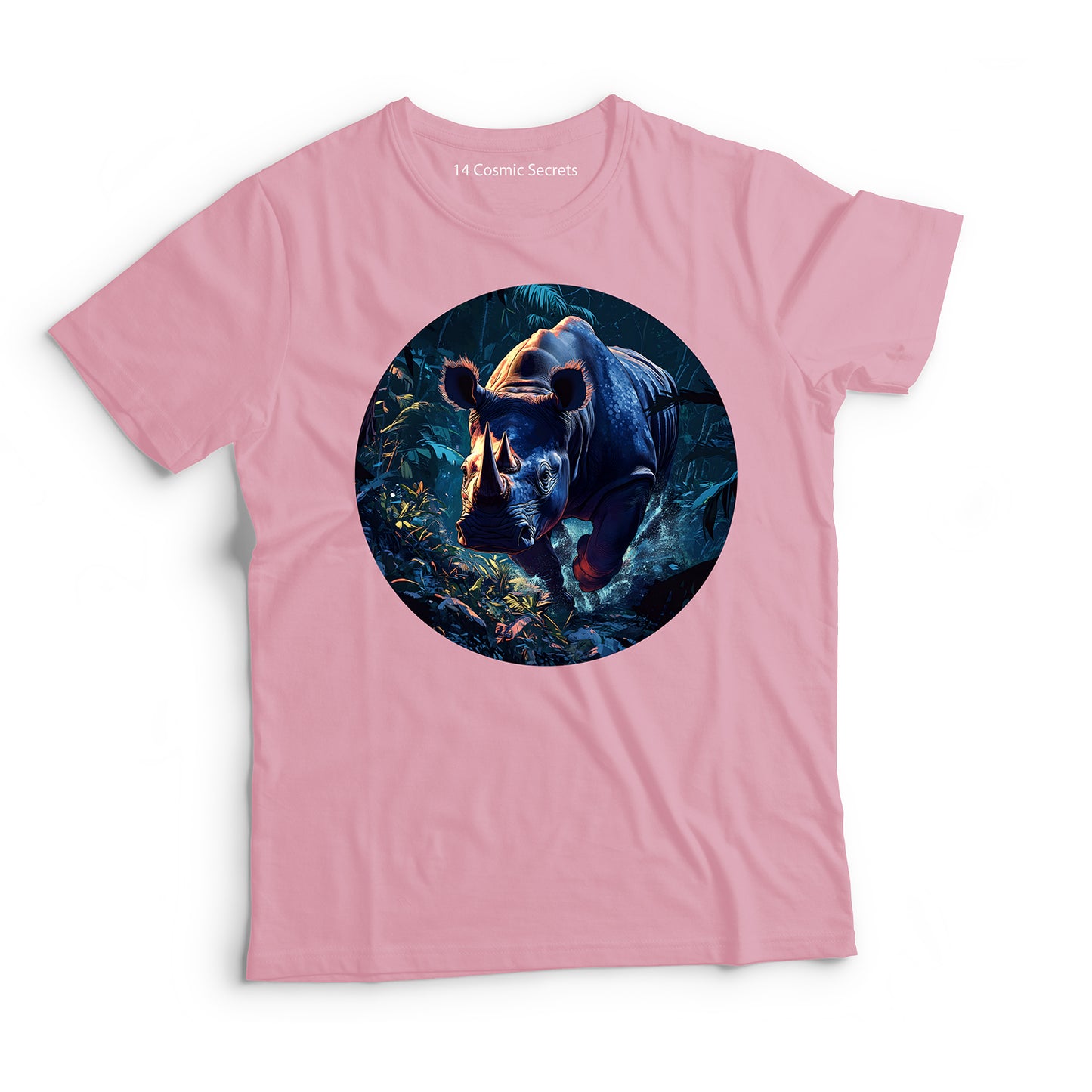 Rhino T-Shirt for Kids Cotton Bold Charging