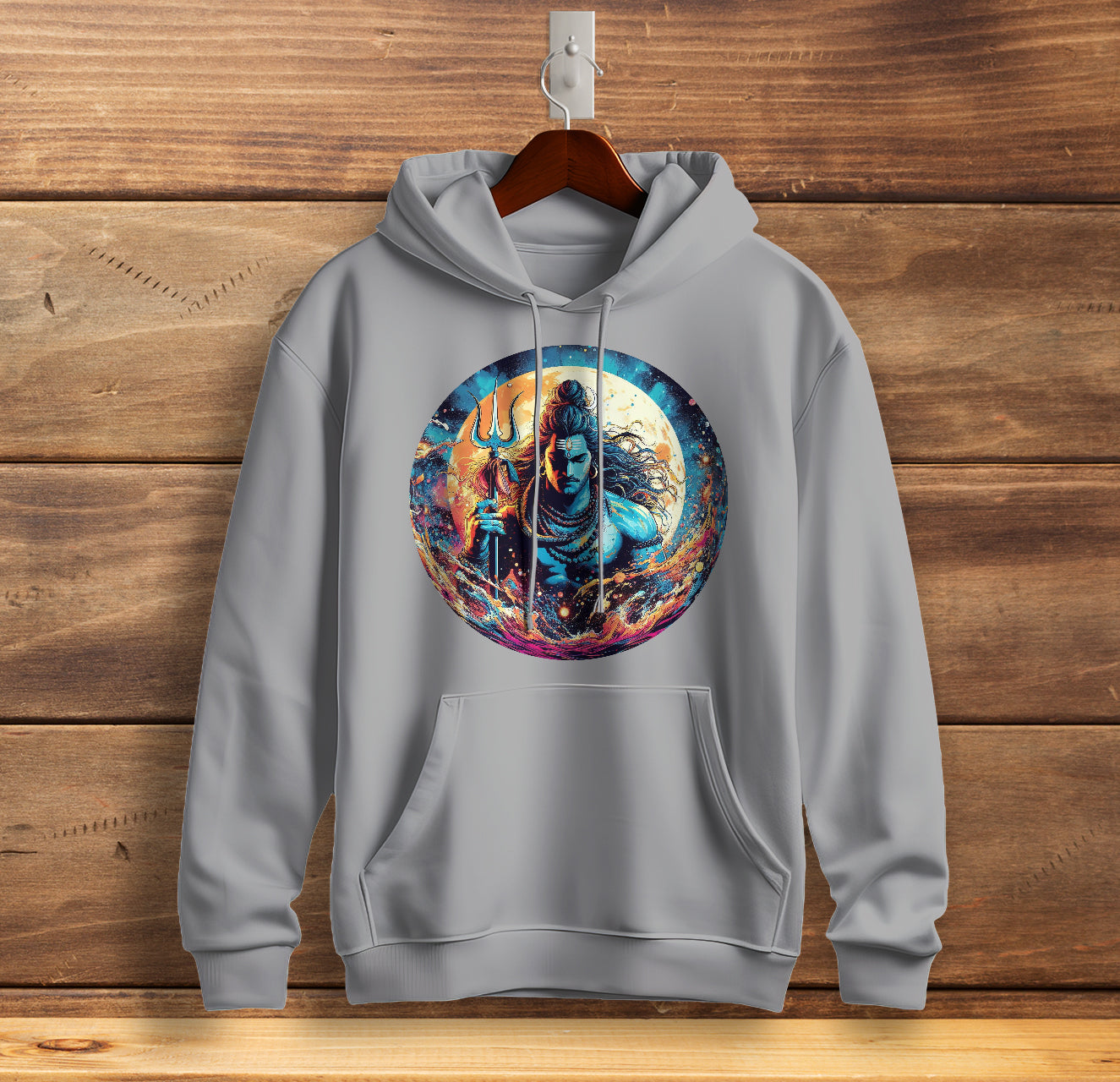 Om Namah Shivaya Mantra Graphic Printed Cotton Sweatshirt for Men Trinity Collection 🔱🔱🔱