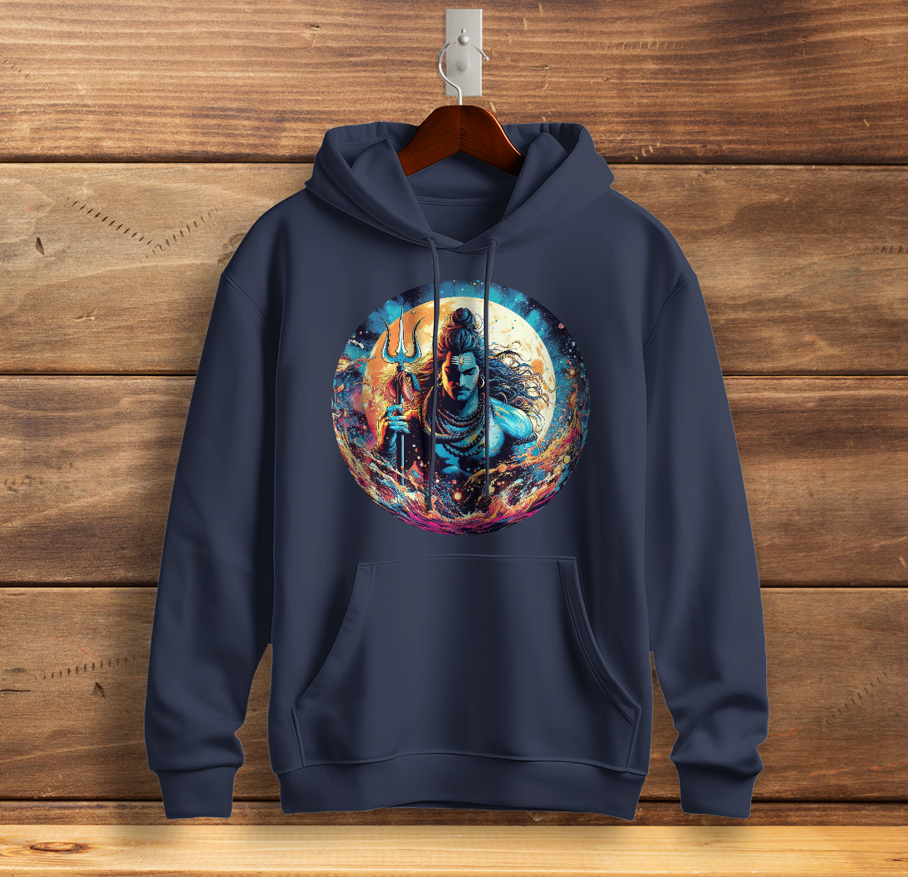 Om Namah Shivaya Mantra Graphic Printed Cotton Sweatshirt for Men Trinity Collection 🔱🔱🔱