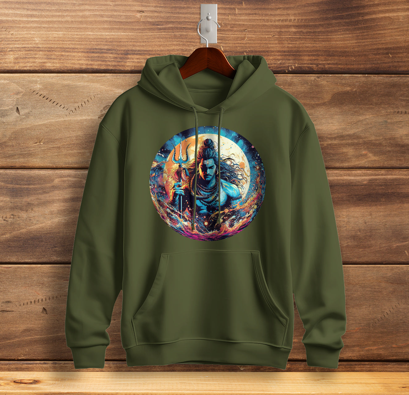 Om Namah Shivaya Mantra Graphic Printed Cotton Sweatshirt for Men Trinity Collection 🔱🔱🔱