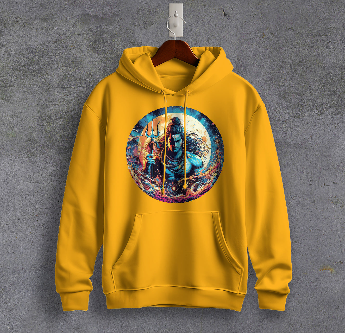 Om Namah Shivaya Mantra Graphic Printed Cotton Sweatshirt for Men Trinity Collection 🔱🔱🔱