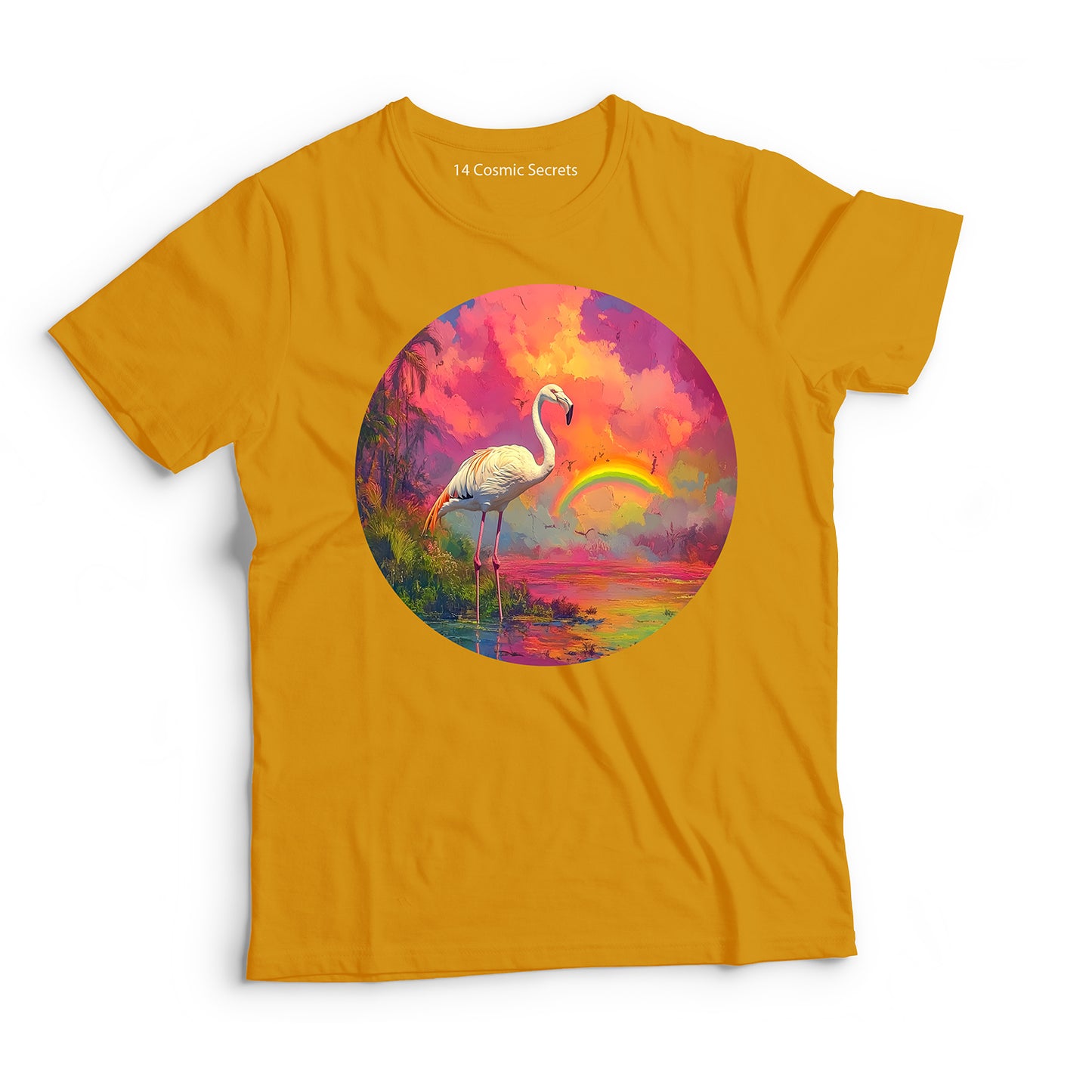 Flamingo T-Shirt for Women Cotton Proud Tropical