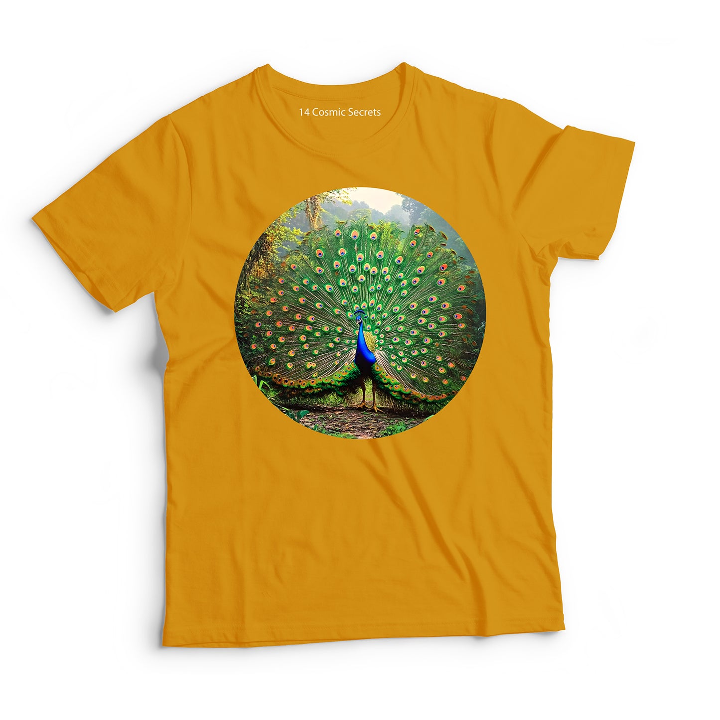 Peacock T-Shirt for Kids Cotton Bold Forest