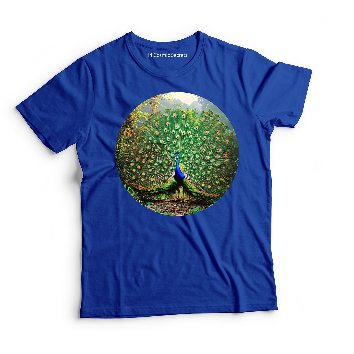 Peacock T-Shirt for Kids Cotton Bold Forest