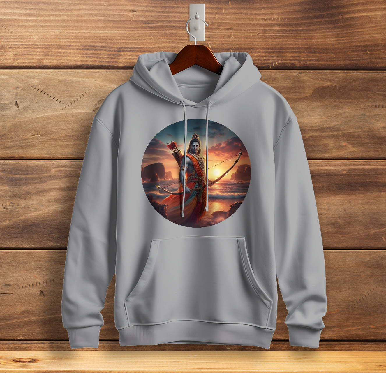 Rama's Journey Wearable Legend Graphic Printed Sweatshirt for Men Cotton Sweatshirt Original Super Heroes of India Hoodie