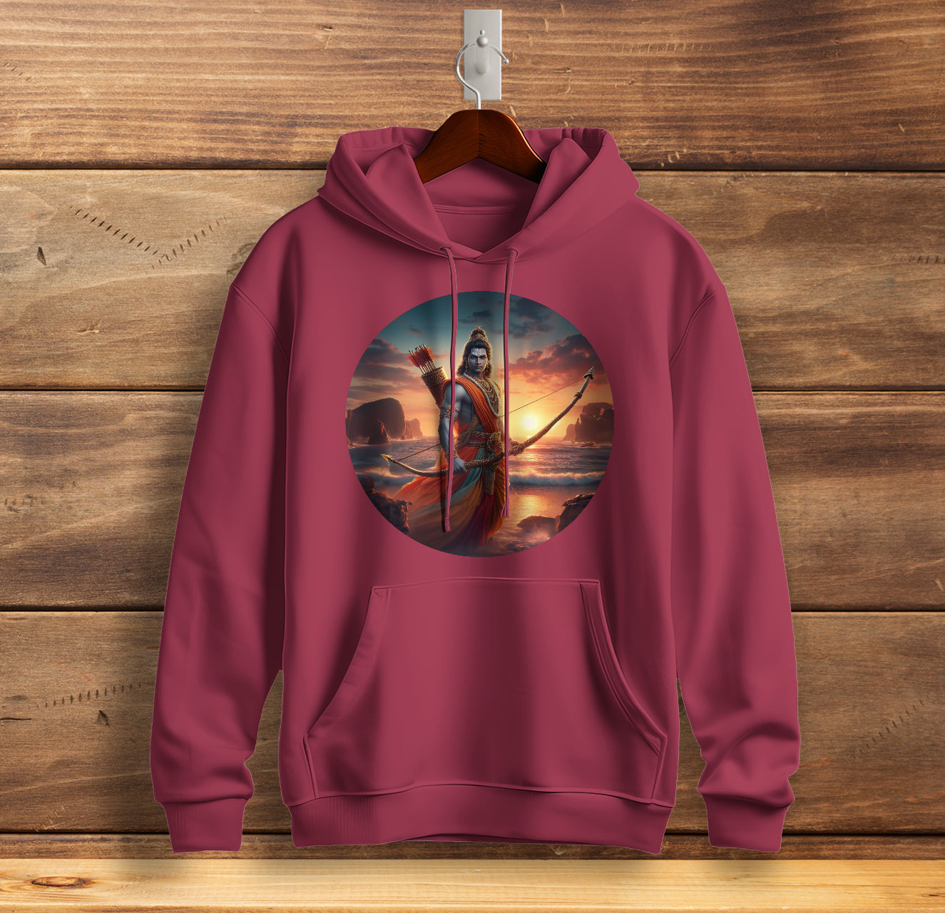 Rama's Journey Wearable Legend Graphic Printed Sweatshirt for Men Cotton Sweatshirt Original Super Heroes of India Hoodie
