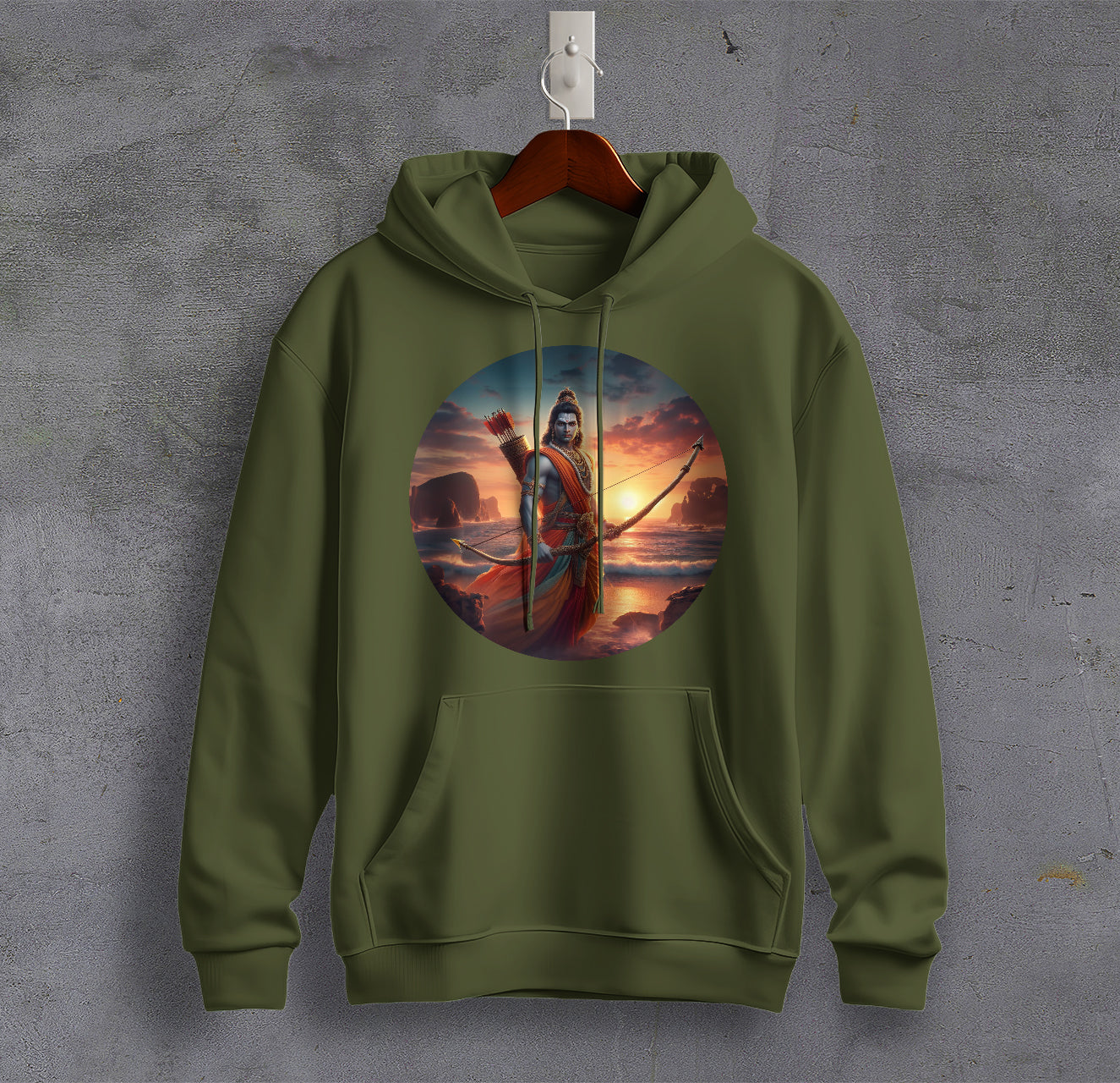 Rama's Journey Wearable Legend Graphic Printed Sweatshirt for Men Cotton Sweatshirt Original Super Heroes of India Hoodie
