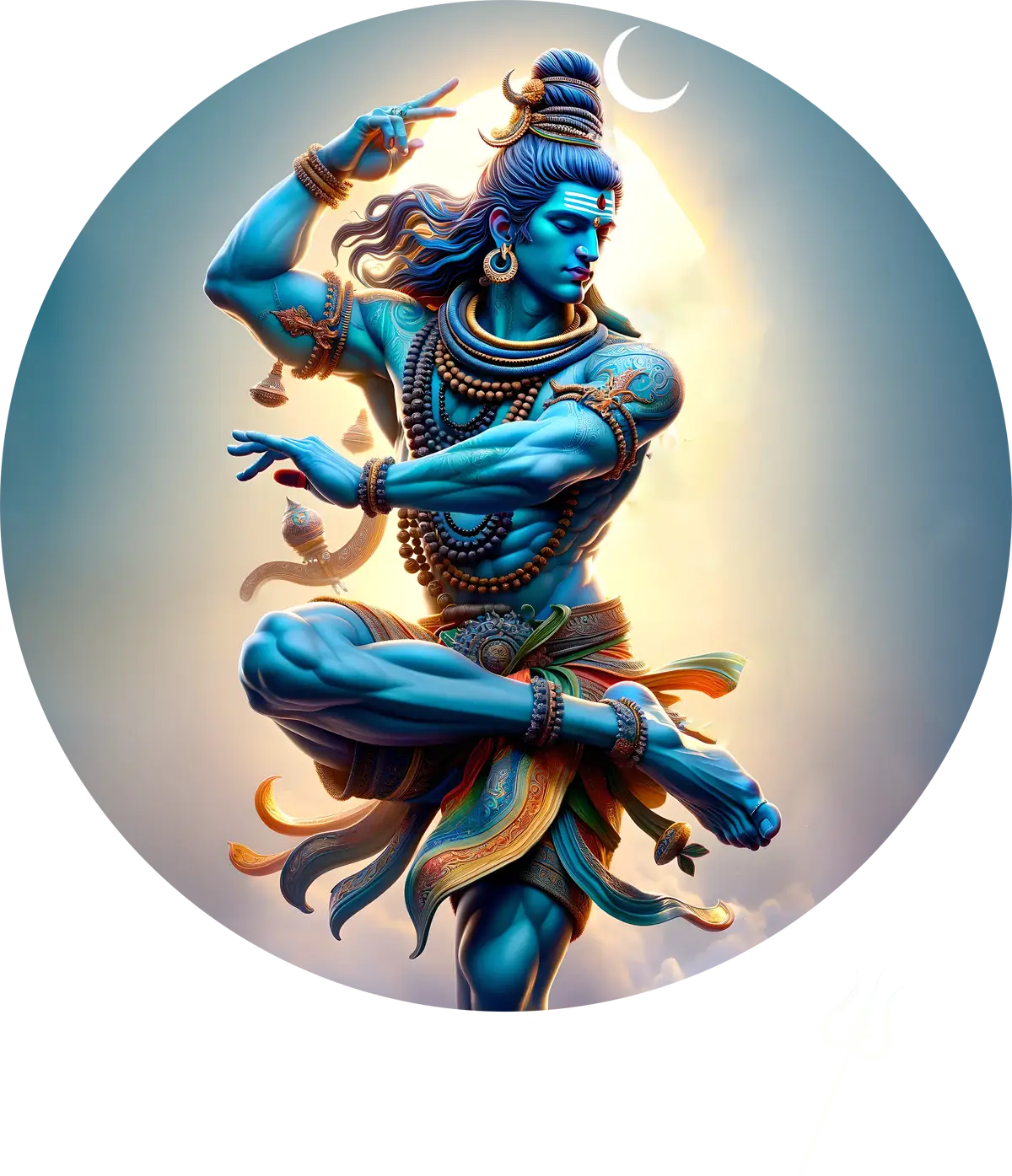 Shiva T-Shirt Maha Shiva's Blessing Tee Graphic Cotton T-Shirt for Men π±π±π±