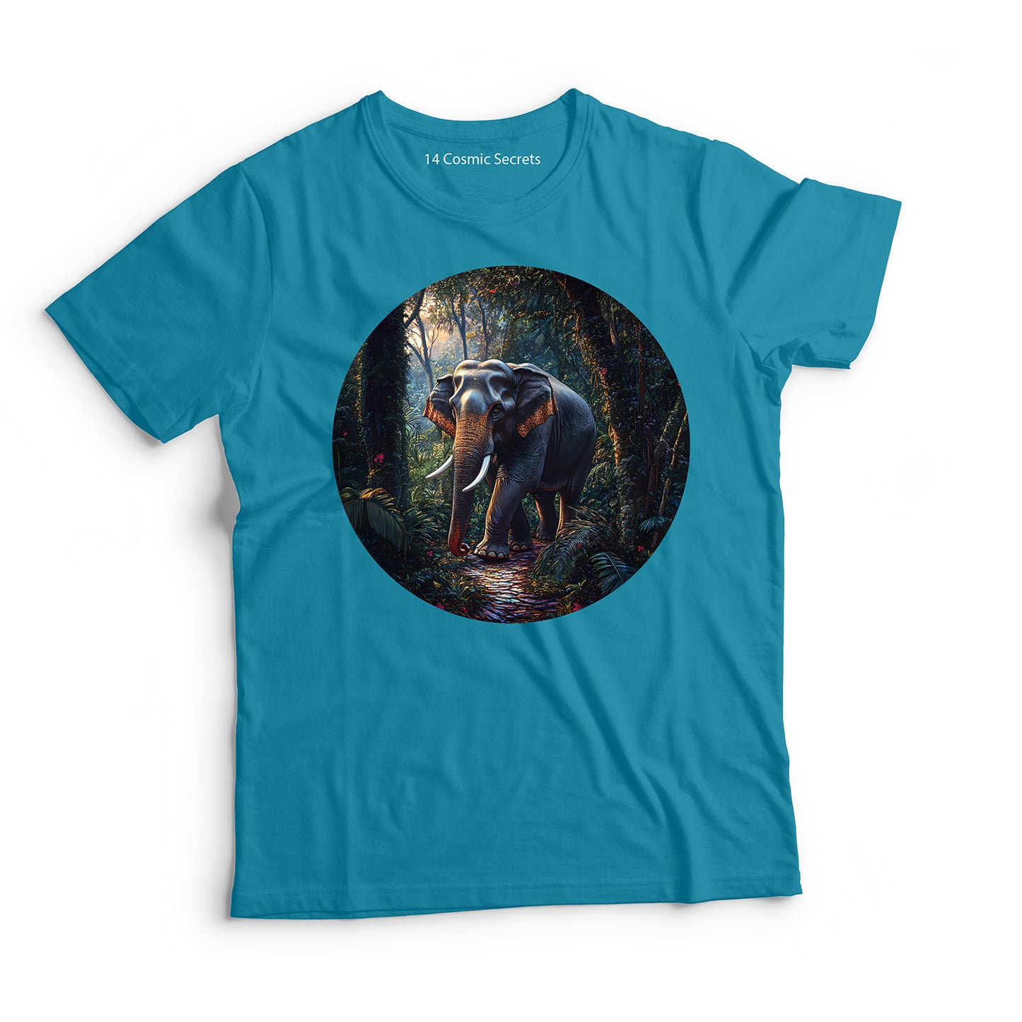 Elephant T-Shirt for Men Cotton Mighty Wild