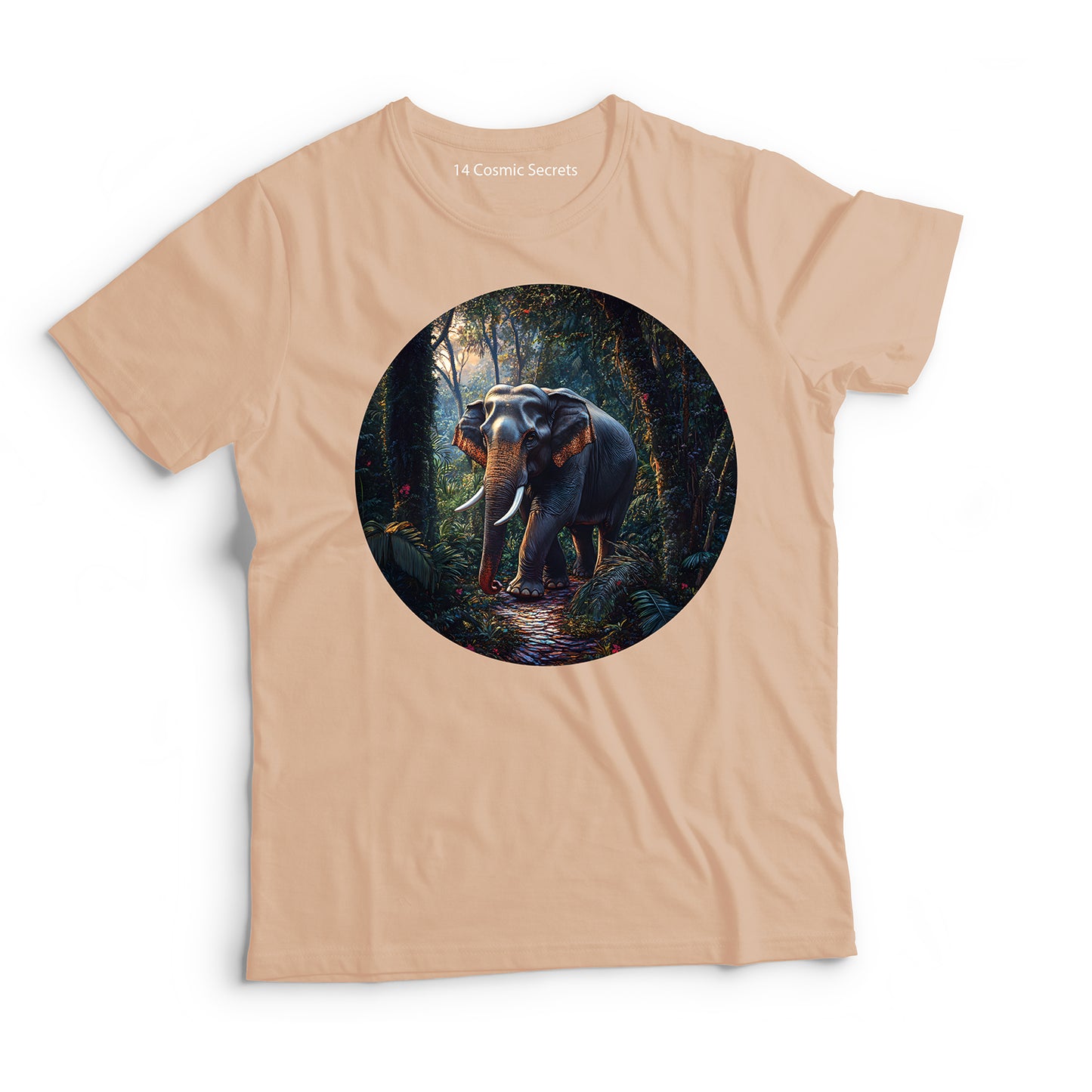 Elephant T-Shirt for Men Cotton Mighty Wild