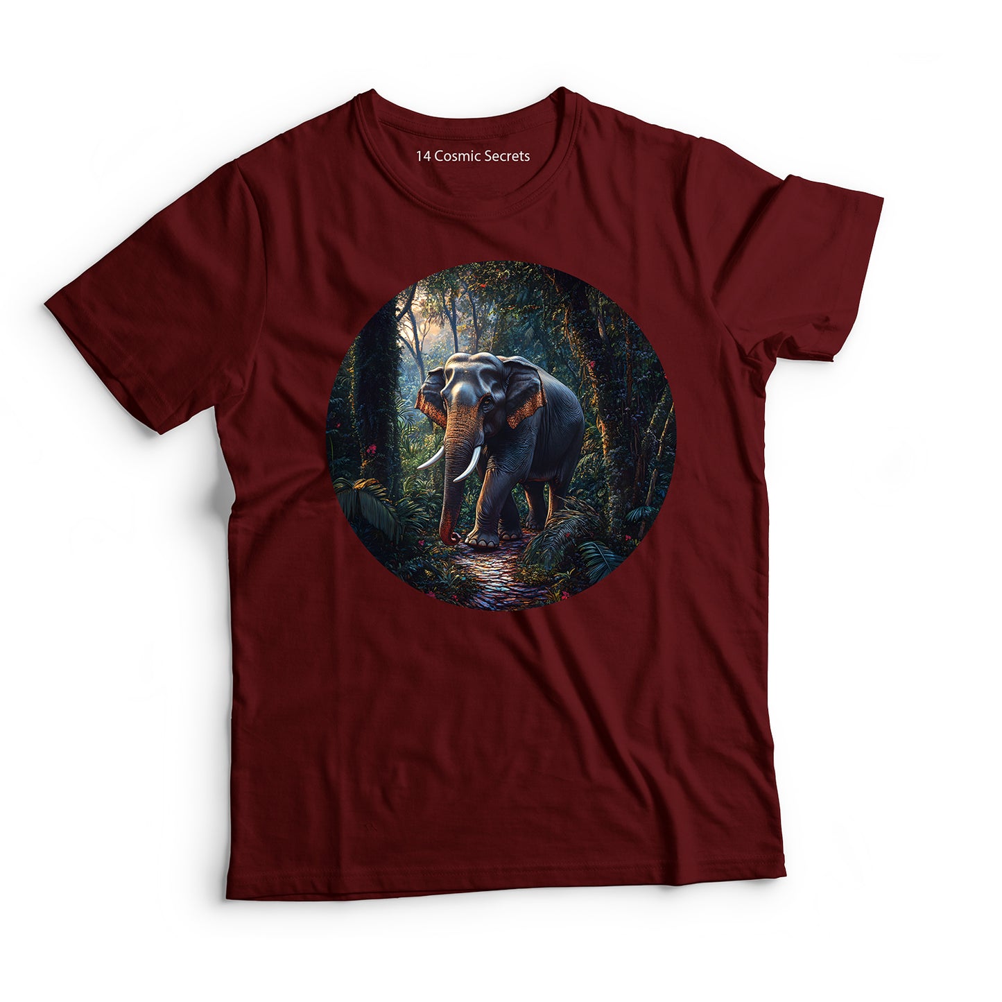 Elephant T-Shirt for Men Cotton Mighty Wild
