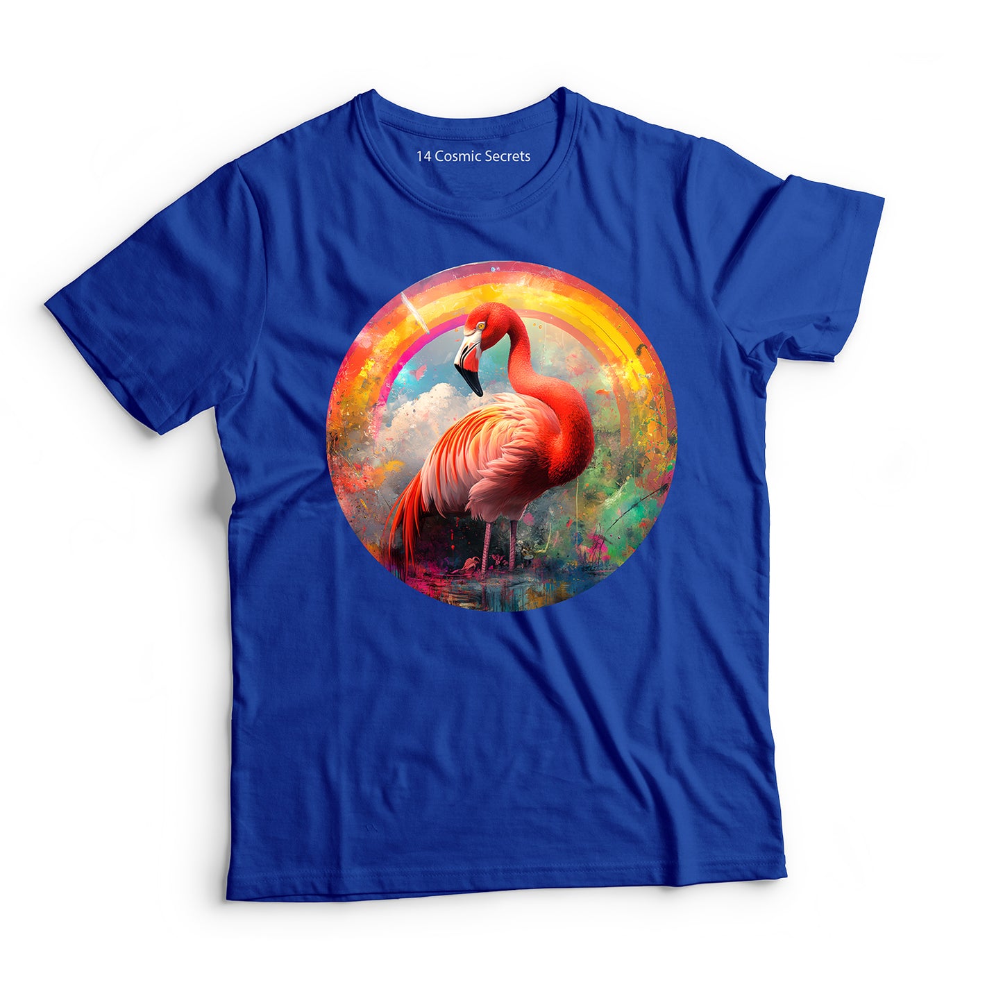 Flamingo T-Shirt for Women Cotton Elegant Sunset