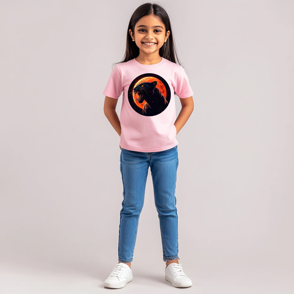 Black Panther T-Shirt for Kids Cotton Fierce Predator