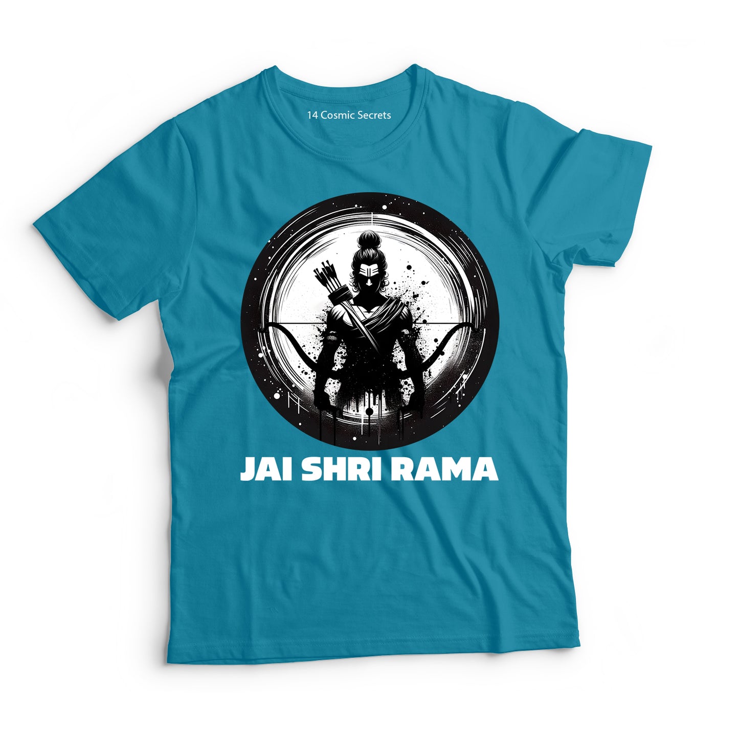 Rama's Might: Unmatched Warrior Graphic Printed T-Shirt for Men Cotton T-Shirt Original Super Heroes of India T-Shirt