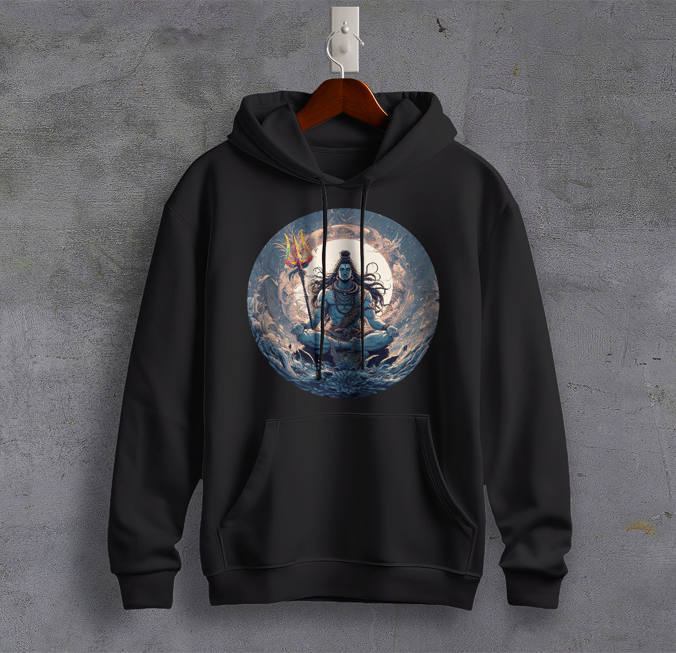 Har Har Mahadev Graphic Printed Cotton Sweatshirt for Men Trinity Collection 🔱🔱🔱