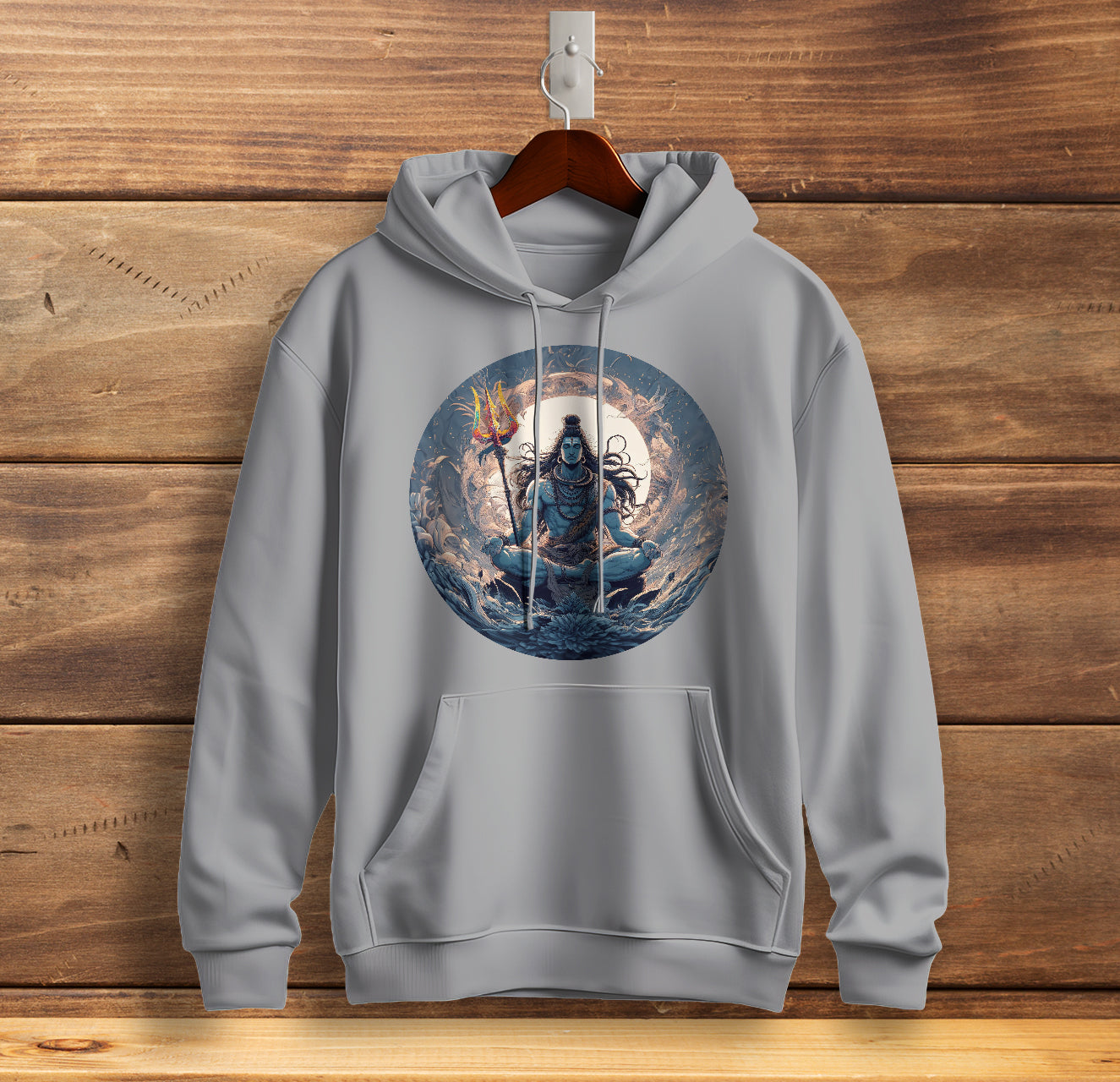 Har Har Mahadev Graphic Printed Cotton Sweatshirt for Men Trinity Collection 🔱🔱🔱