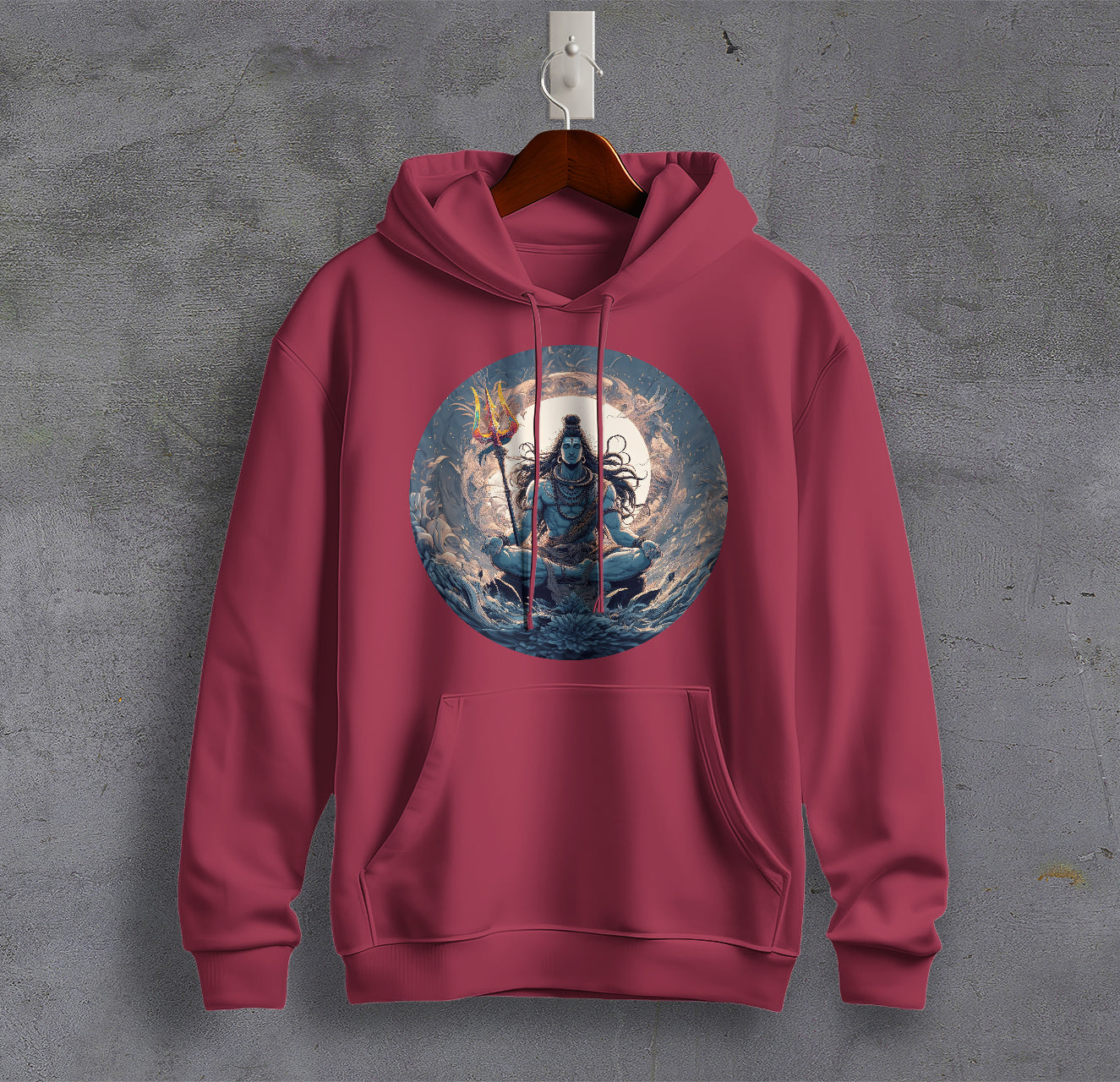 Har Har Mahadev Graphic Printed Cotton Sweatshirt for Men Trinity Collection 🔱🔱🔱