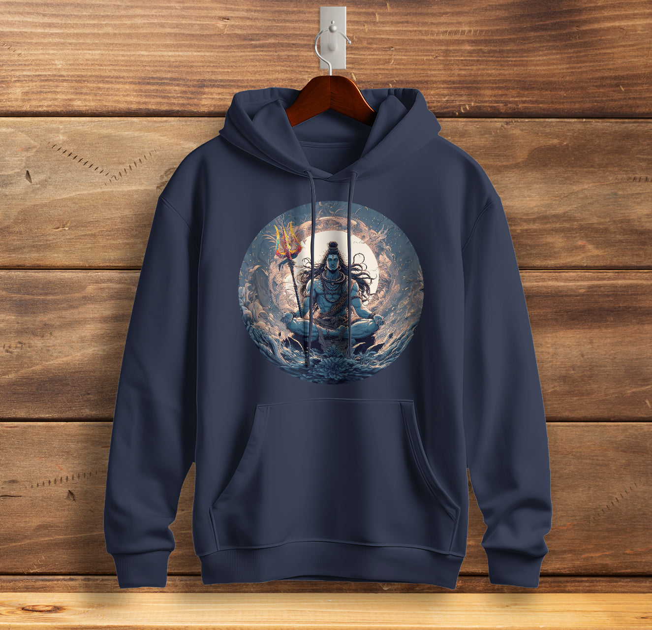 Har Har Mahadev Graphic Printed Cotton Sweatshirt for Men Trinity Collection 🔱🔱🔱