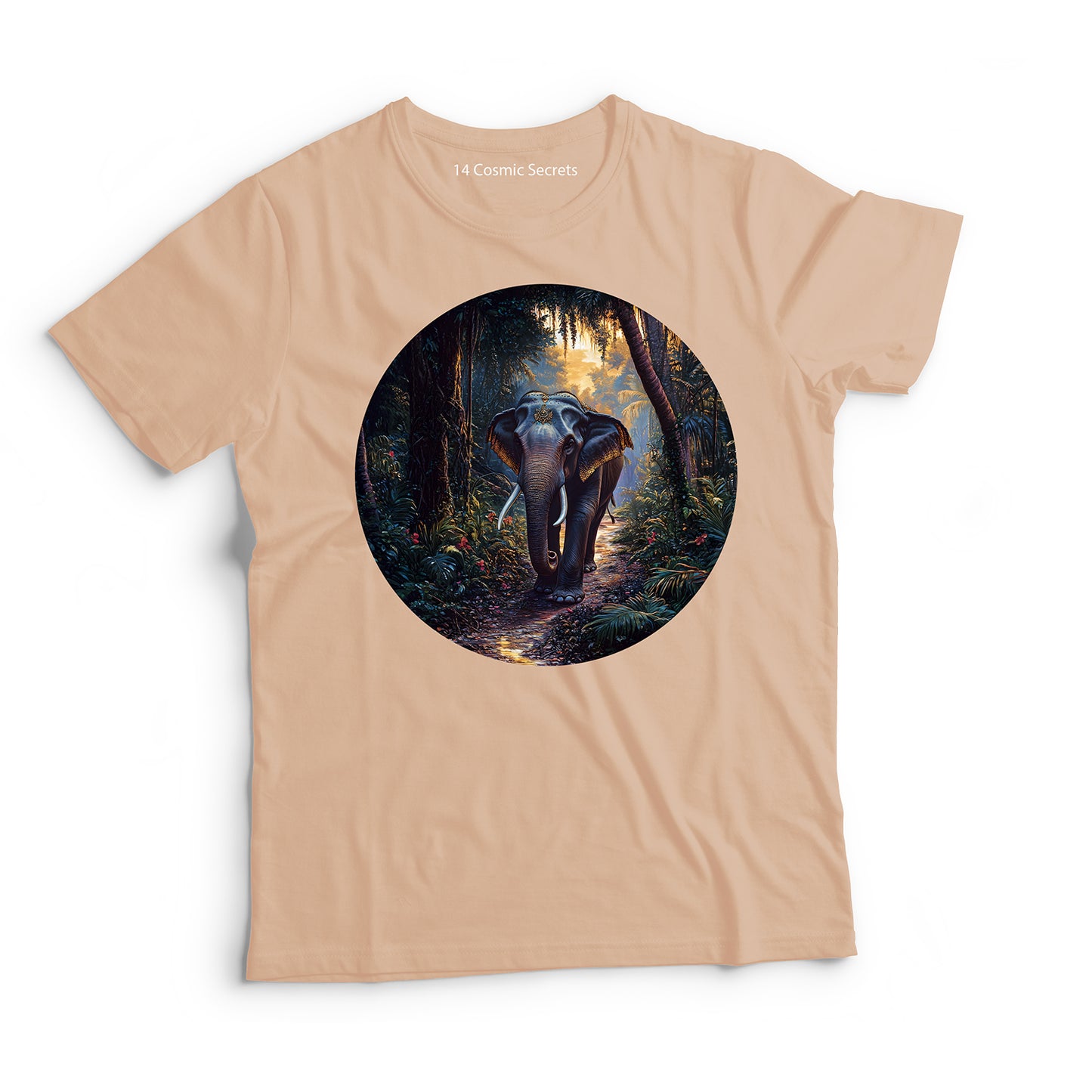 Elephant T-Shirt for Men Cotton Regal Tusker