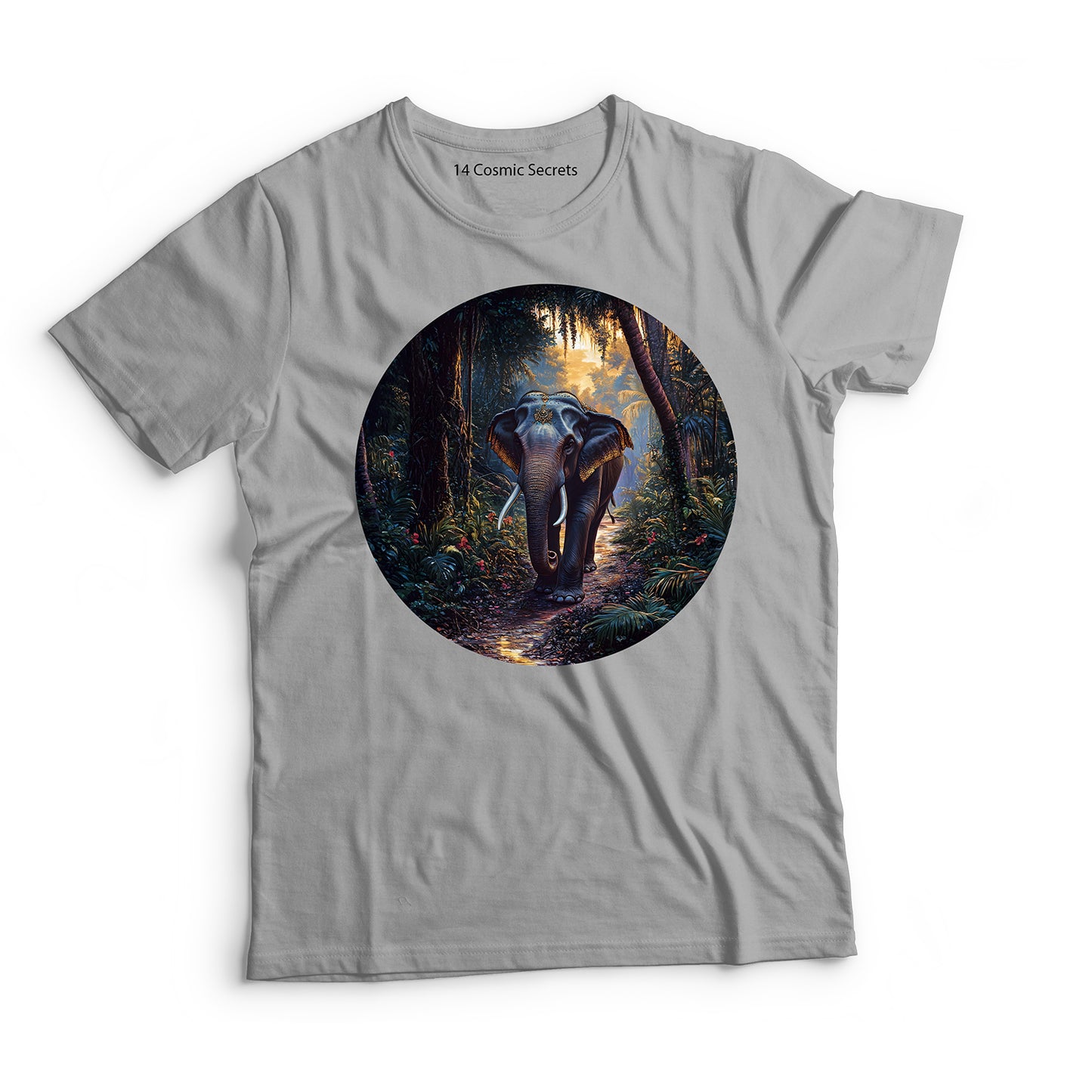 Elephant T-Shirt for Men Cotton Regal Tusker