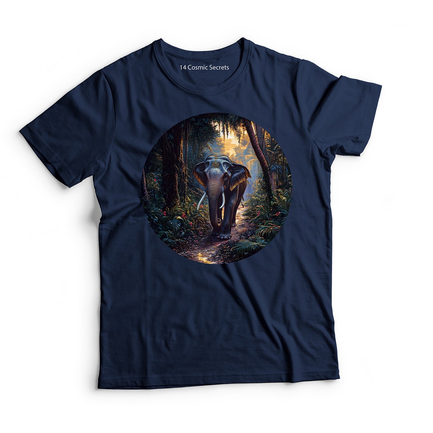 Elephant T-Shirt for Men Cotton Regal Tusker