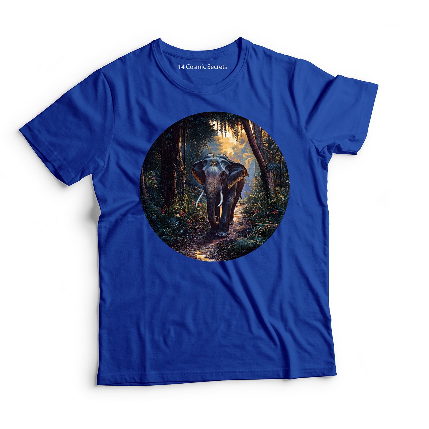 Elephant T-Shirt for Men Cotton Regal Tusker