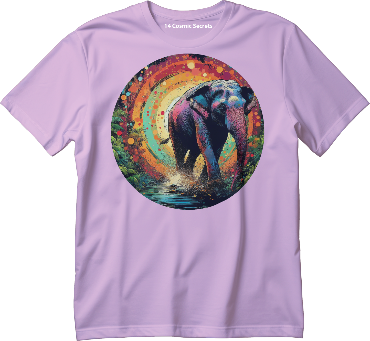 Celebrate the Indian Elephant Graphic Printed T-Shirt Cotton T-Shirt Magnificence of India T-Shirt