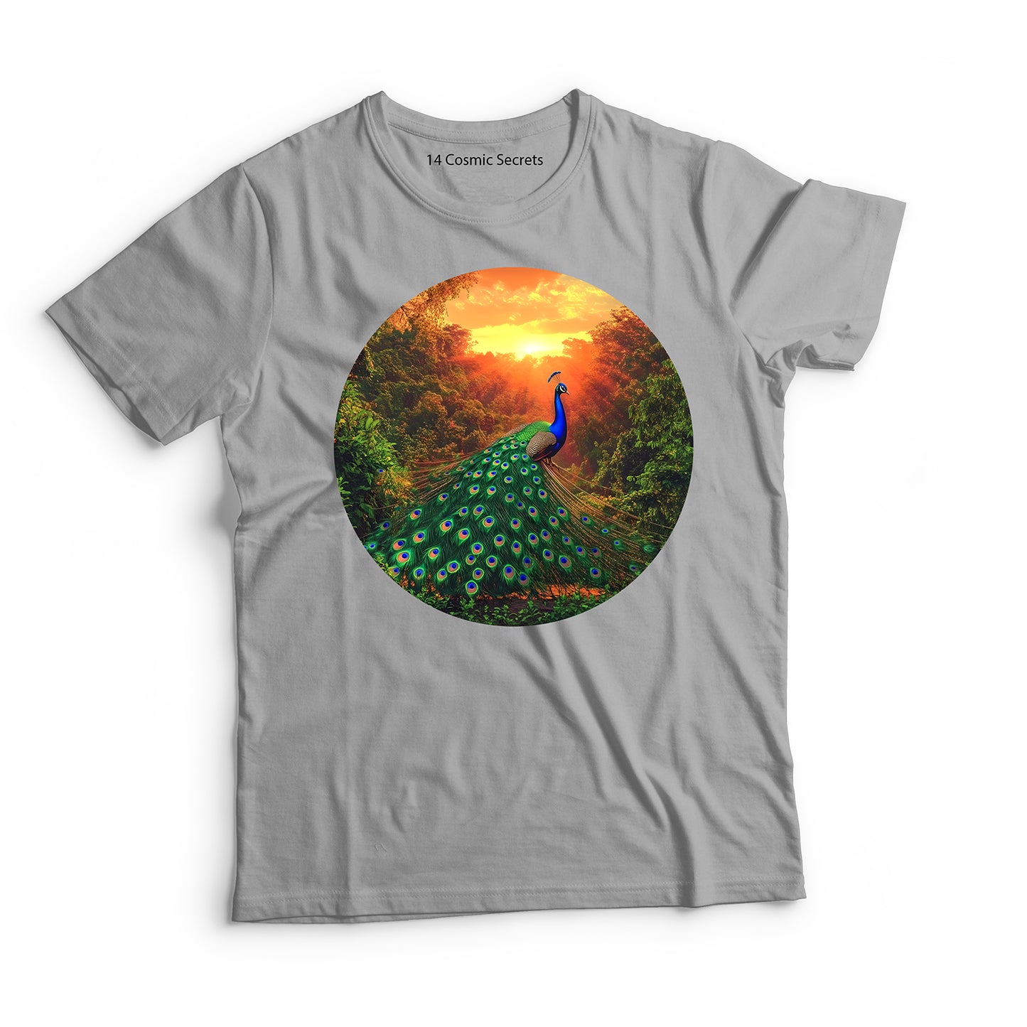 Peacock T-Shirt for Kids Cotton Radiant Wild