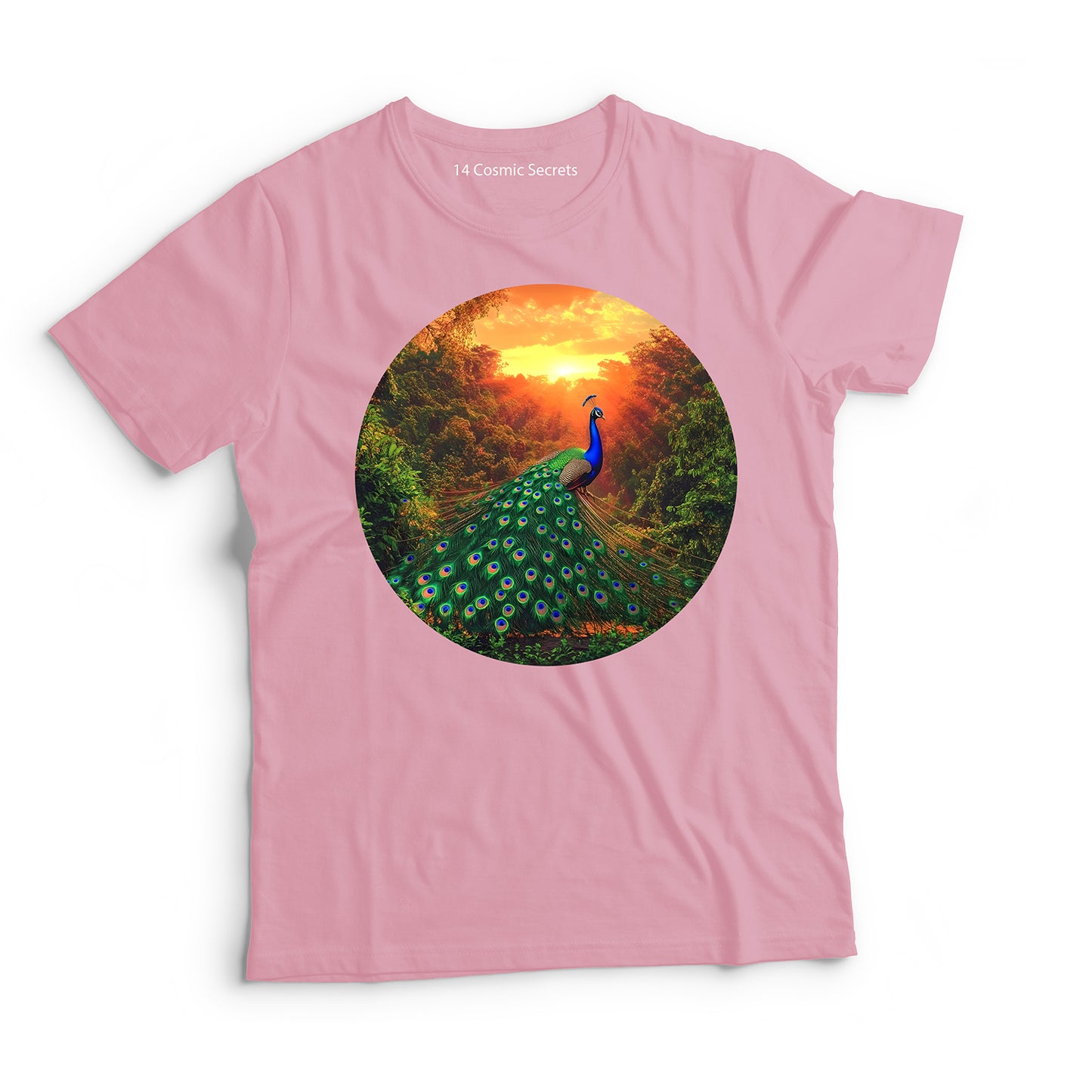 Peacock T-Shirt for Kids Cotton Radiant Wild