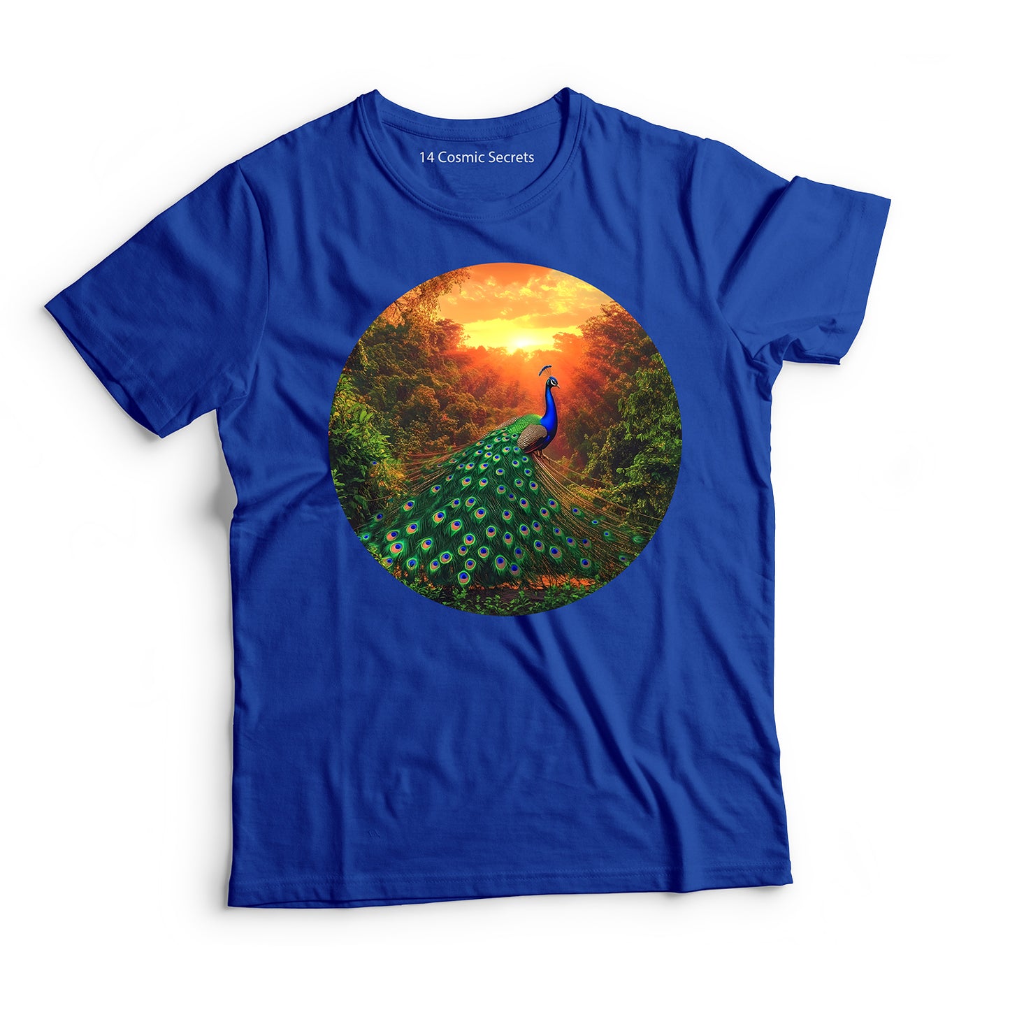 Peacock T-Shirt for Kids Cotton Radiant Wild