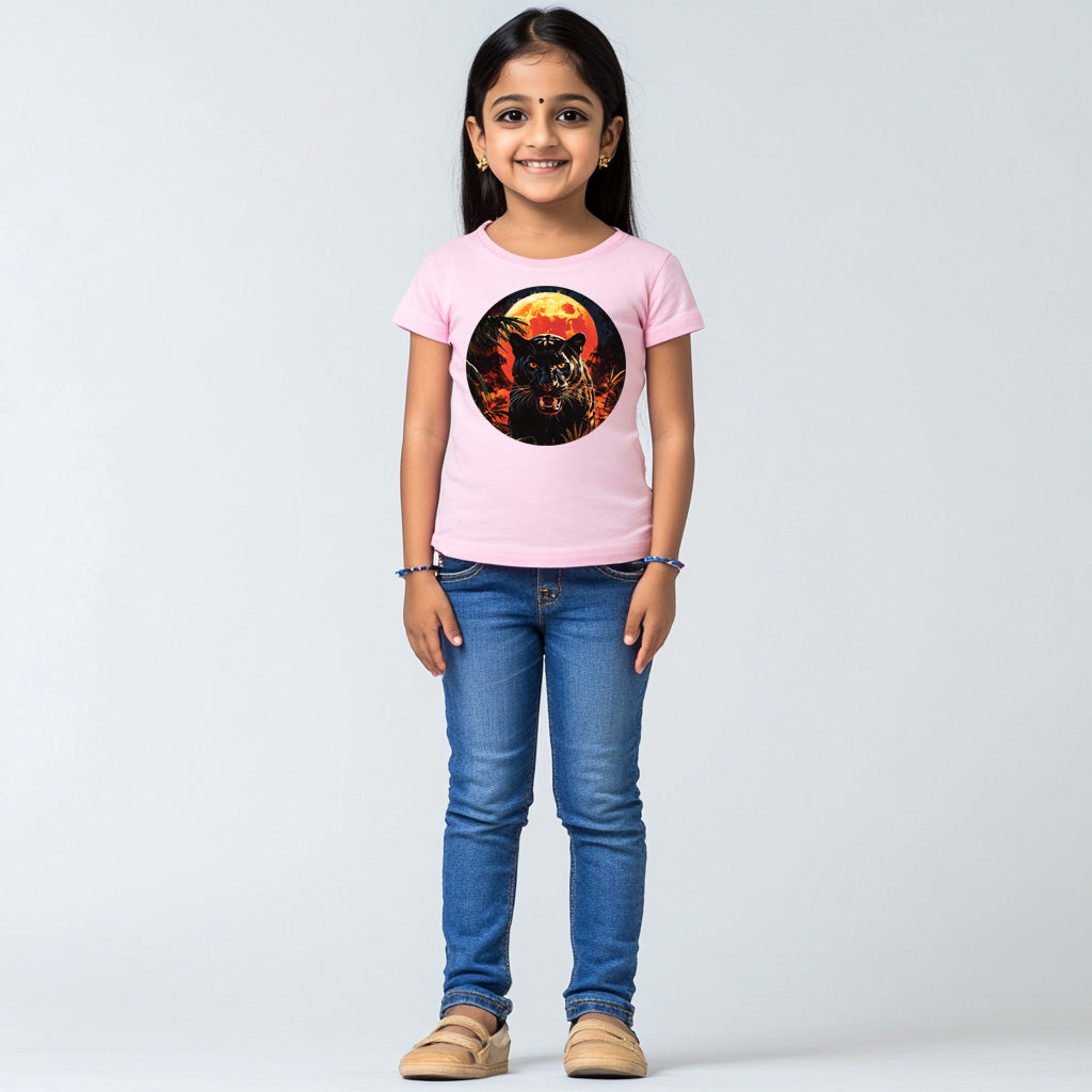 Black Panther T-Shirt for Kids Cotton Enigmatic Wild