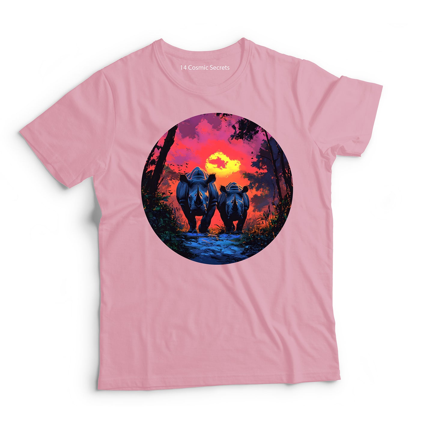 Rhino T-Shirt for Kids Cotton Mighty Forest