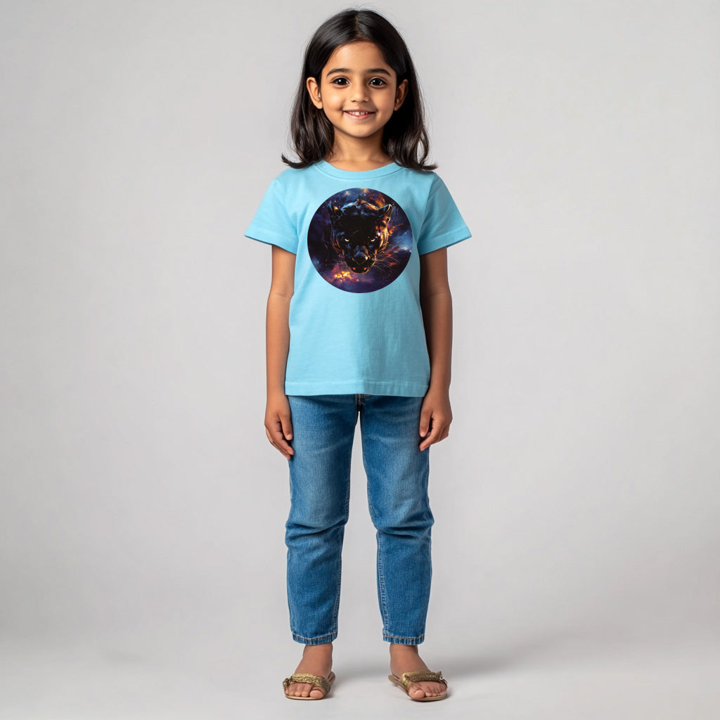 Black Panther T-Shirt for Kids Cotton Noble Strength