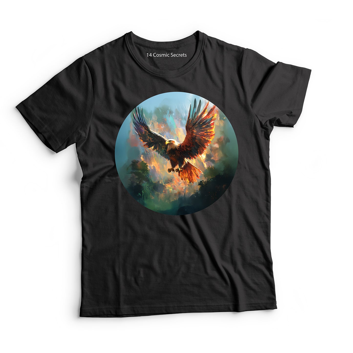 Eagle T-Shirt for Men Cotton Graceful Horizon