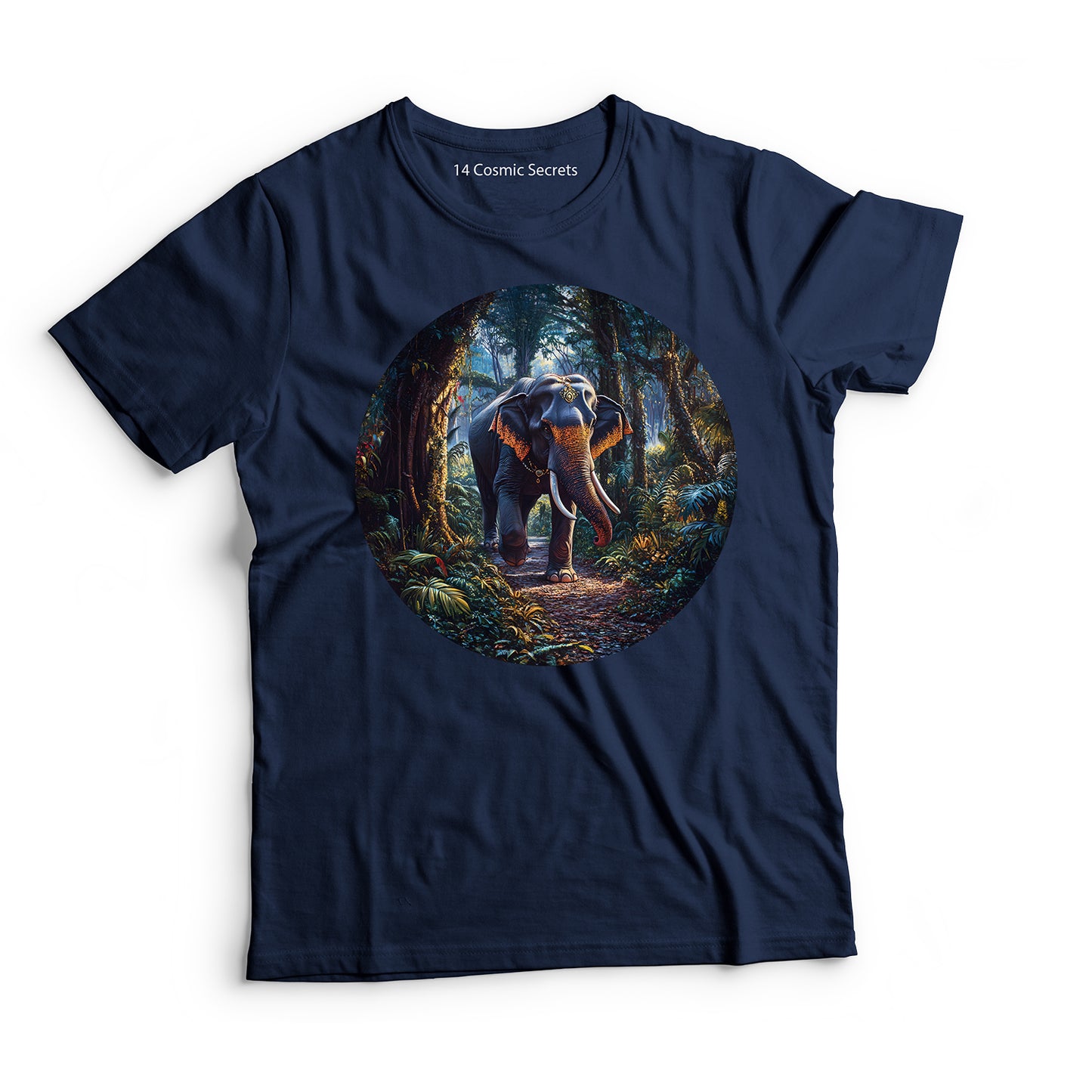 Elephant T-Shirt for Women Cotton Fearless Forest
