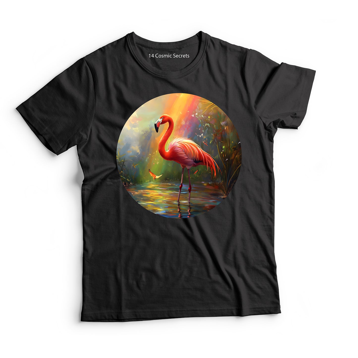 Flamingo T-Shirt for Women Cotton Serene Lagoon