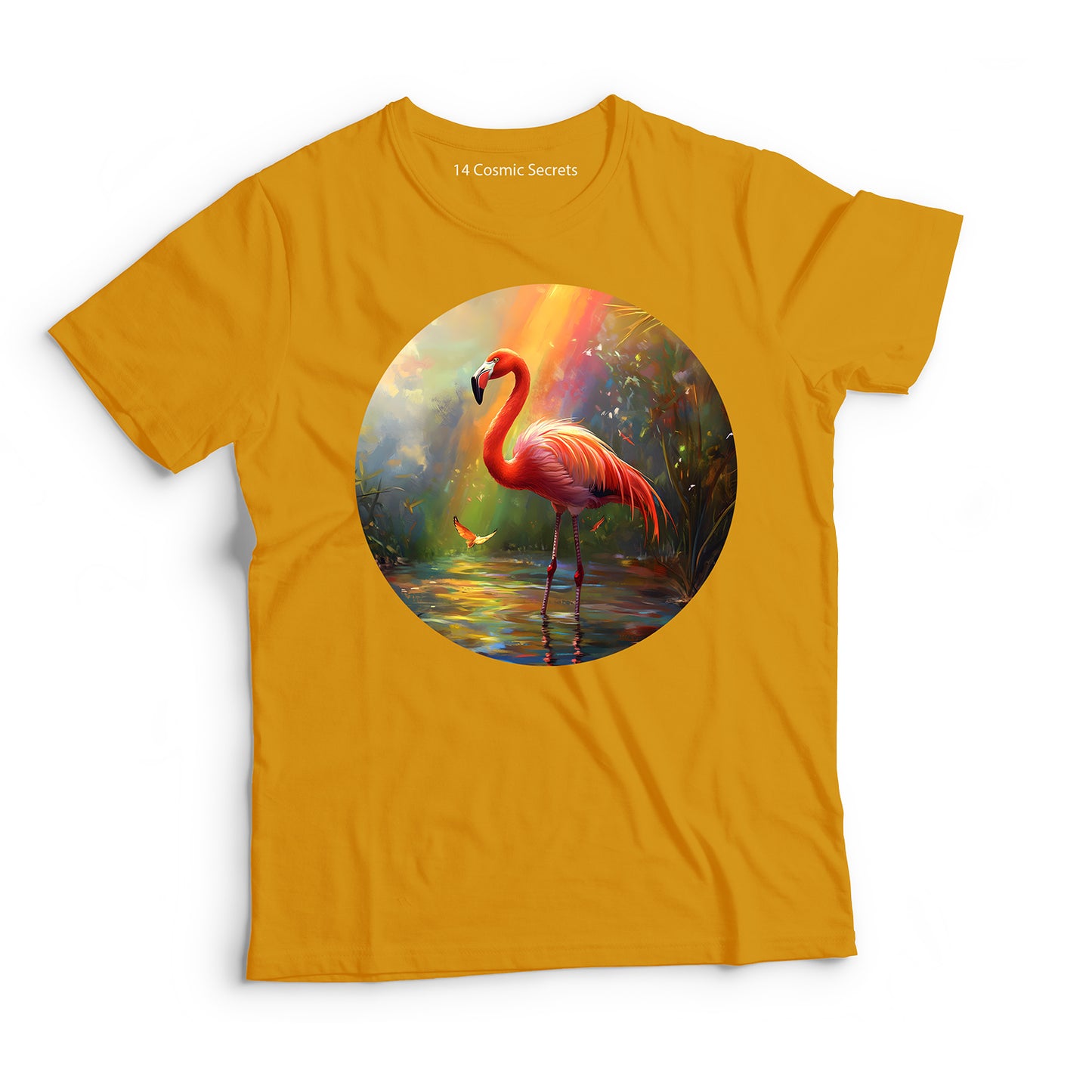 Flamingo T-Shirt for Women Cotton Serene Lagoon