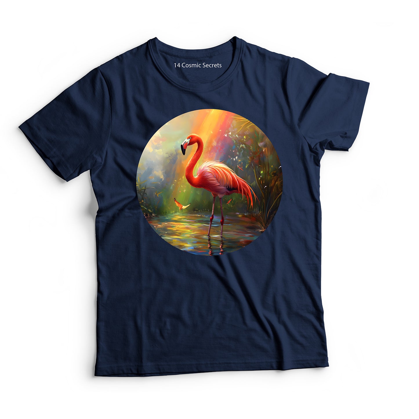 Flamingo T-Shirt for Women Cotton Serene Lagoon
