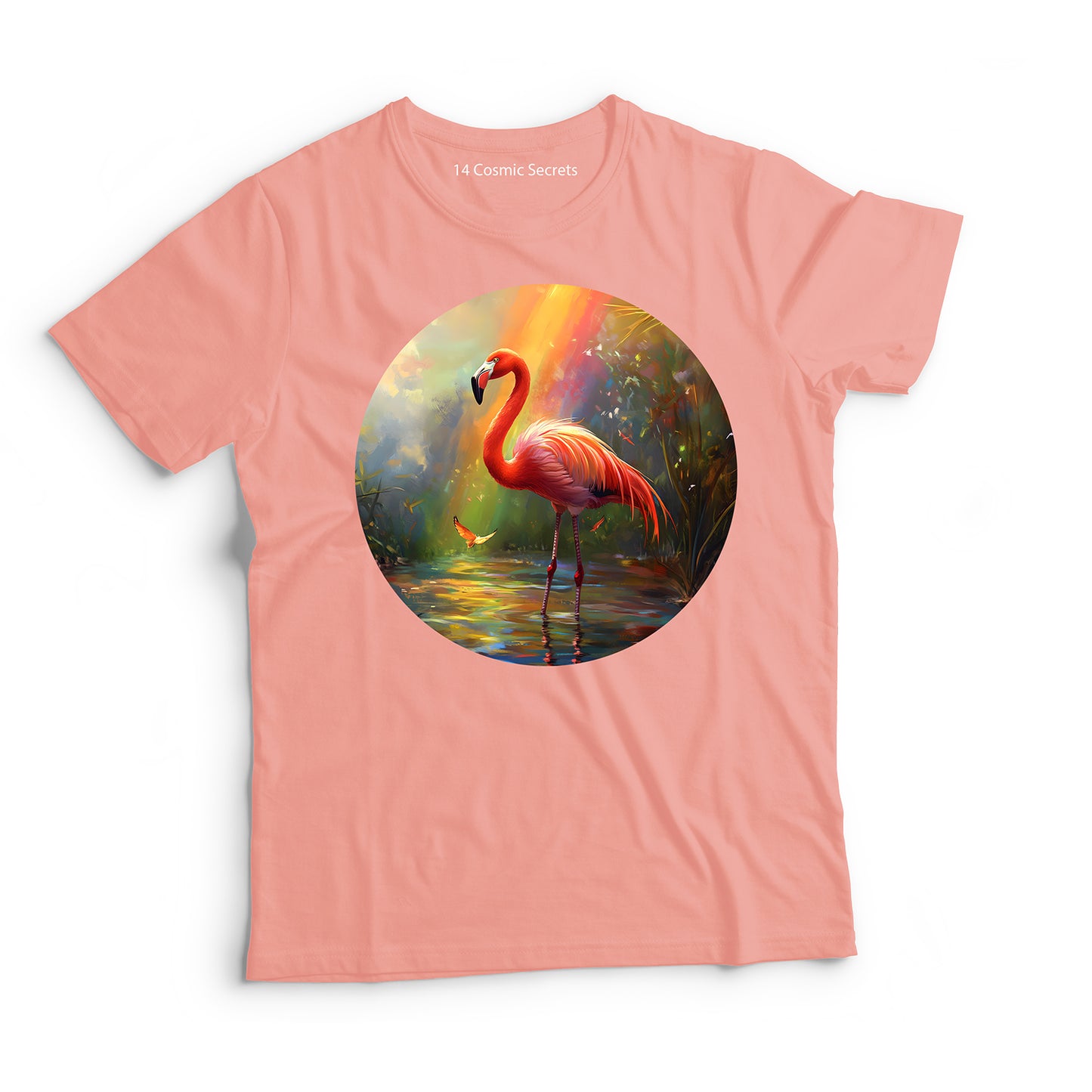 Flamingo T-Shirt for Women Cotton Serene Lagoon