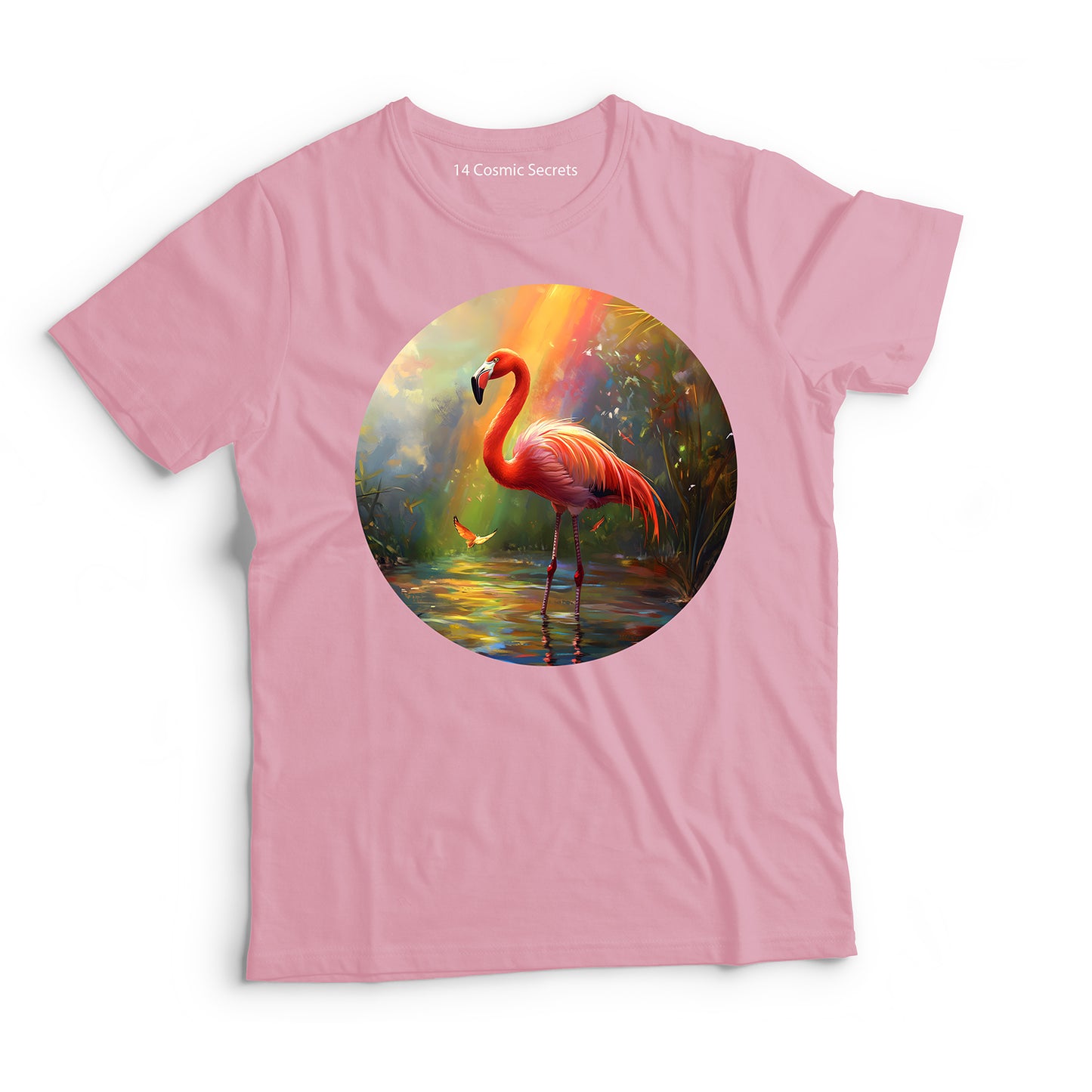 Flamingo T-Shirt for Kids Cotton Serene Lagoon