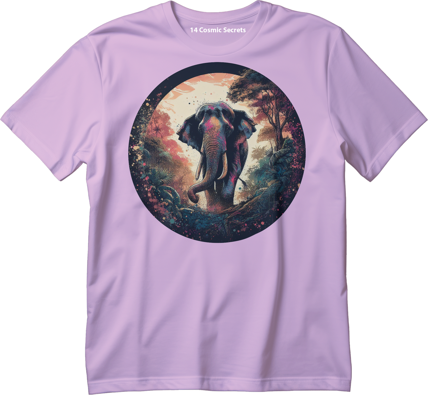 Elephant Majesty Tee Graphic Printed T-Shirt Cotton T-Shirt Magnificence of India T-Shirt