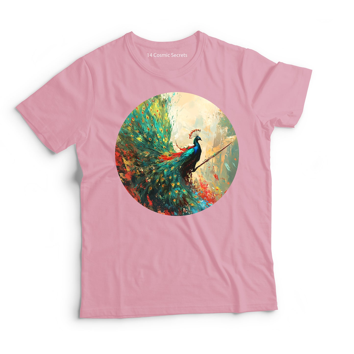 Peacock T-Shirt for Kids Cotton Noble Spirit