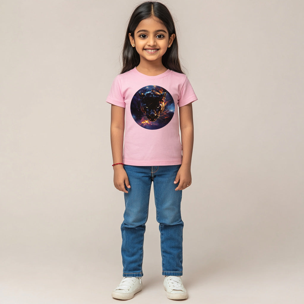 Black Panther T-Shirt for Kids Cotton Noble Strength