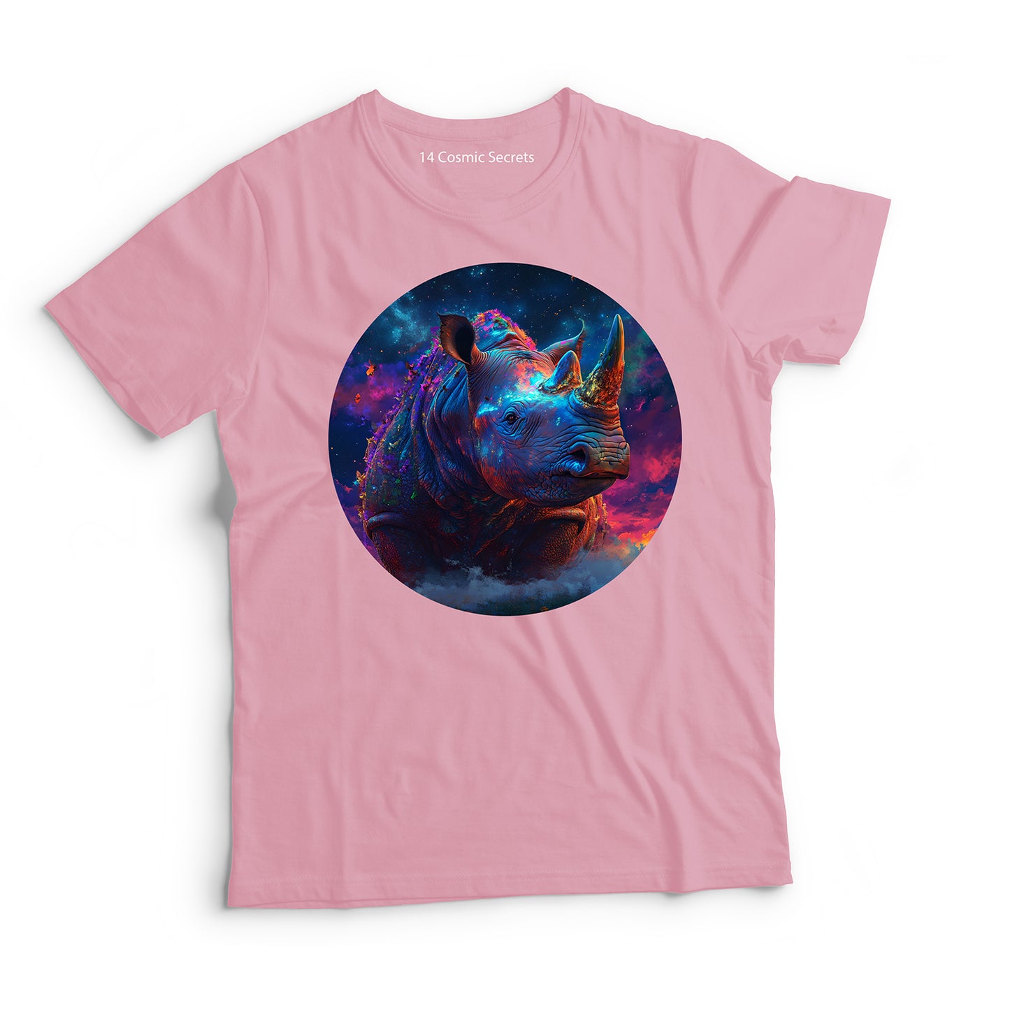 Rhino T-Shirt for Kids Cotton Brave White