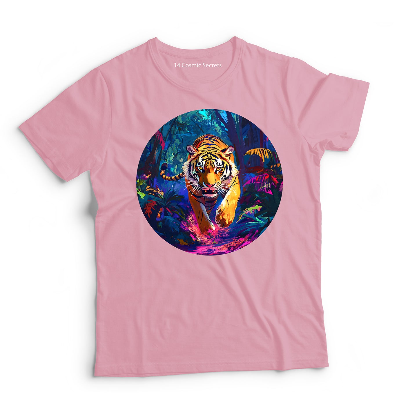 Tiger T-Shirt for Kids Cotton Agile Forest