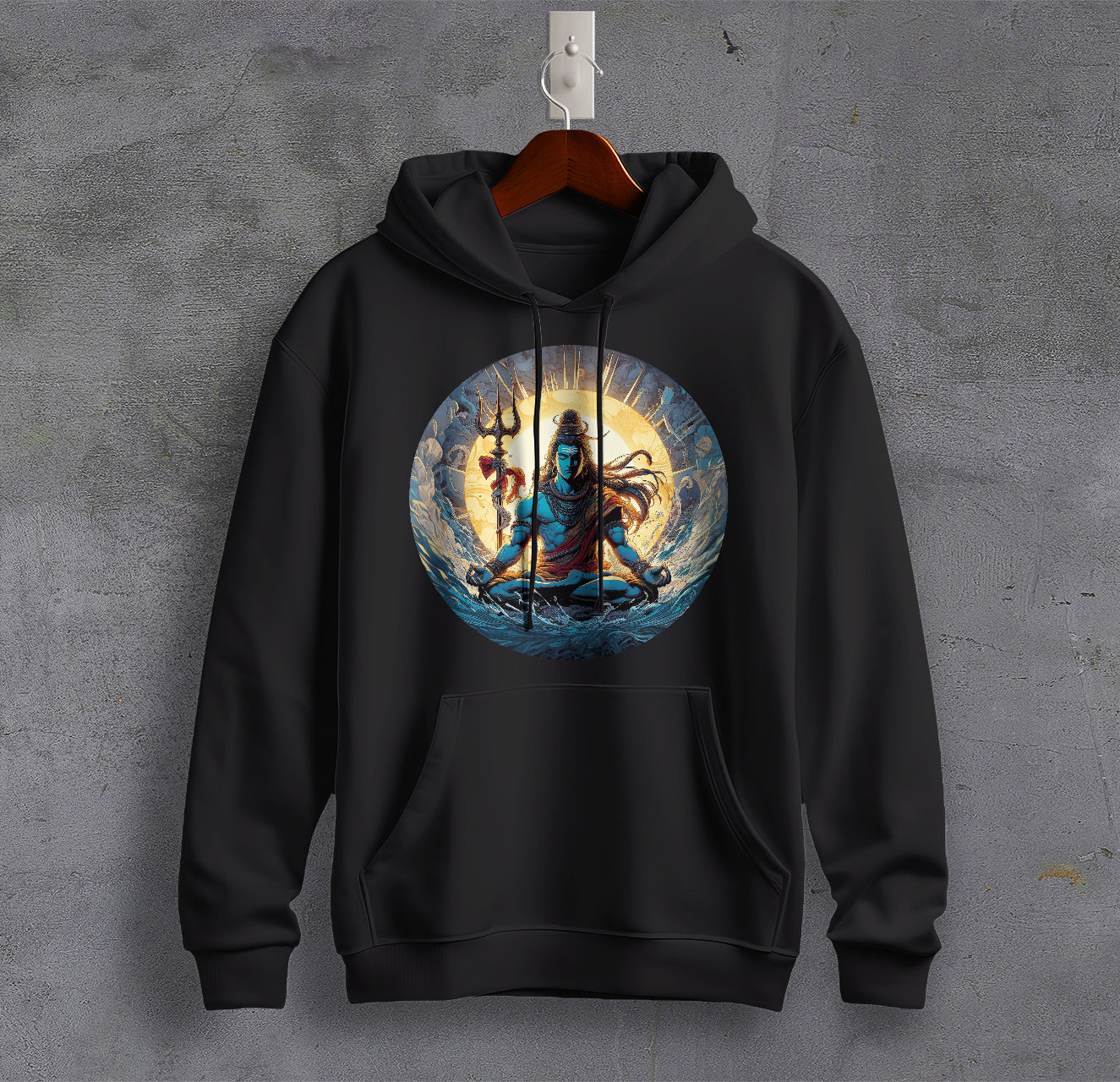 Shiva's Cosmic Dance Graphic Printed Cotton Sweatshirt for Men Trinity Collection 🔱🔱🔱