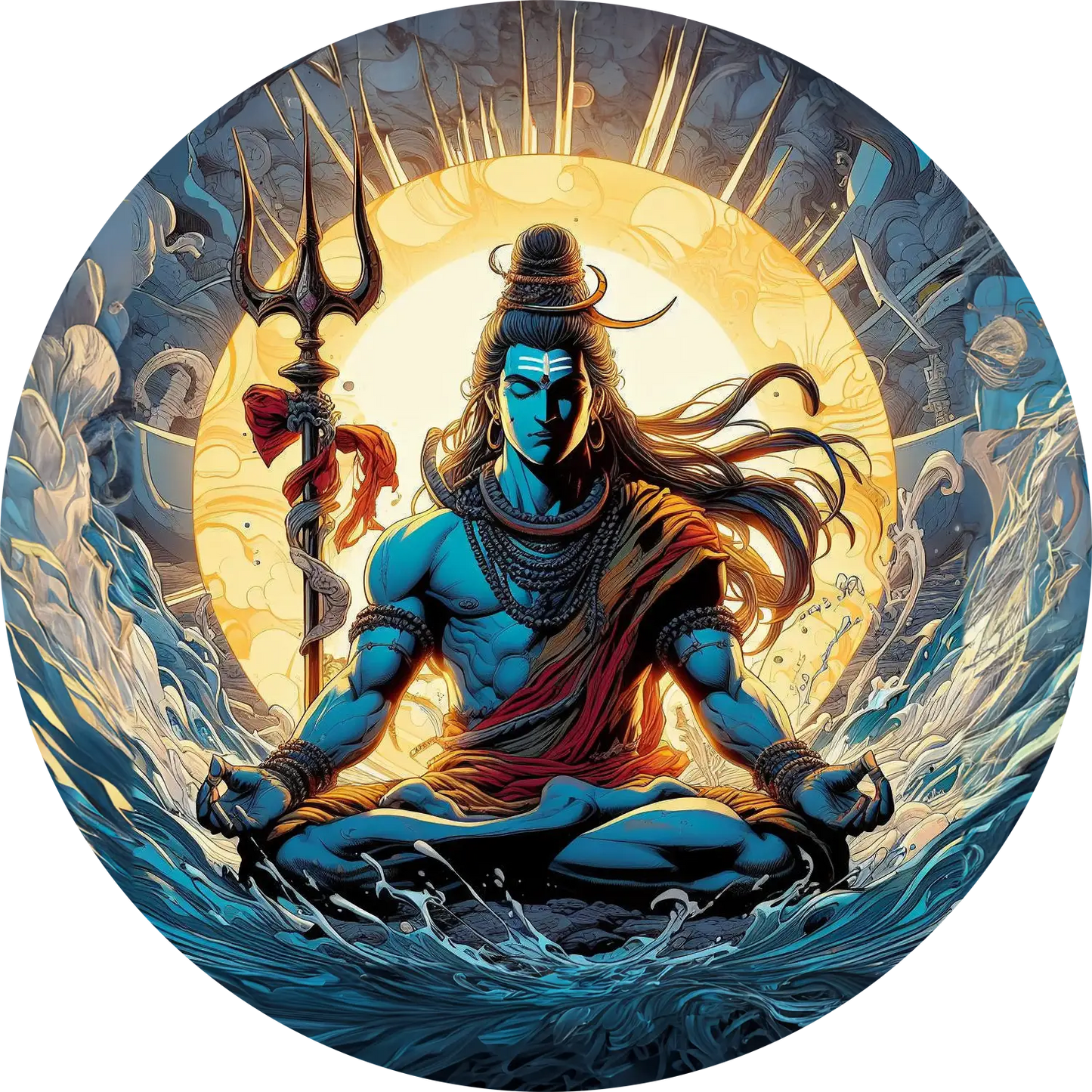 Shiva T-Shirt Shiva's Cosmic Dance Graphic Cotton T-Shirt for Men π±π±π±