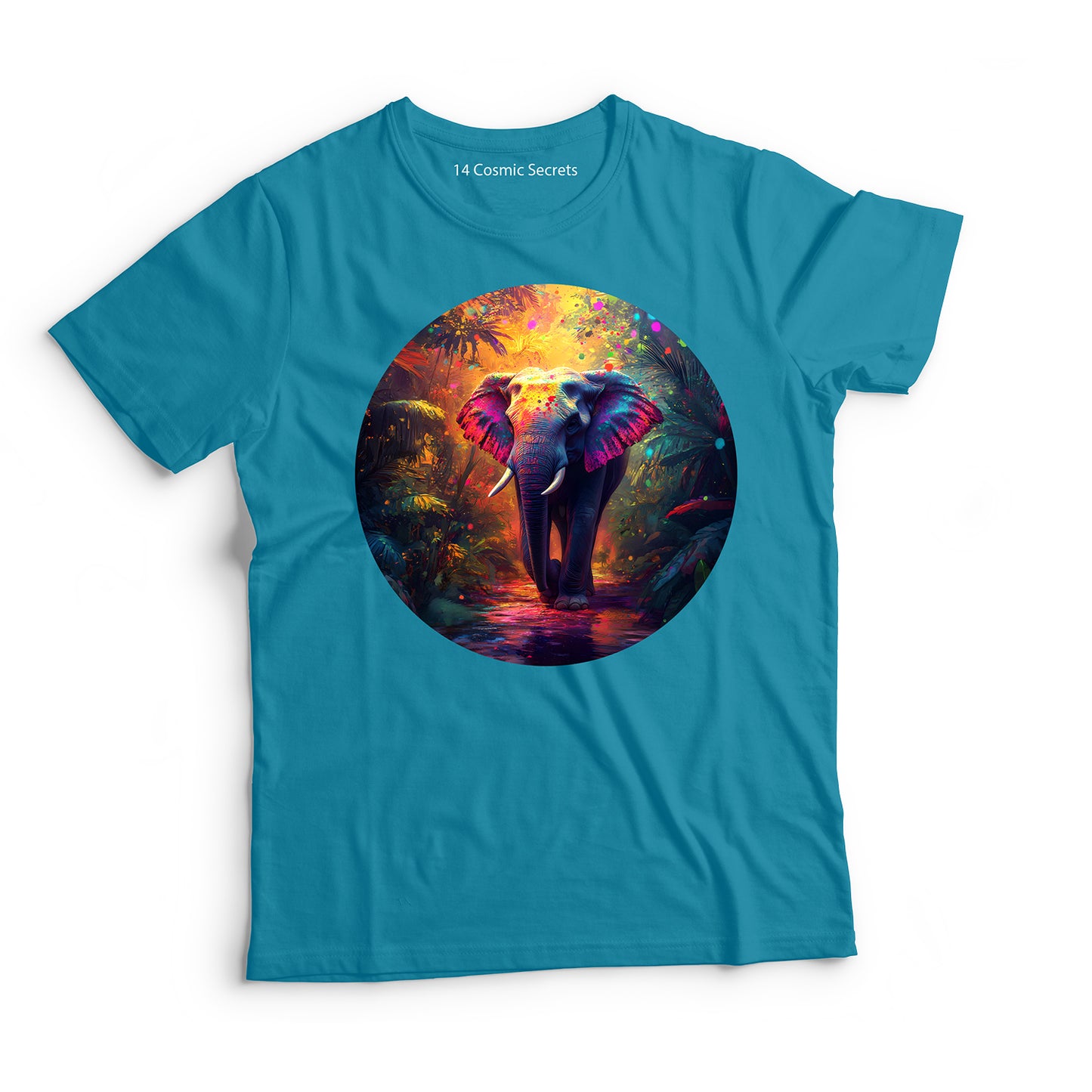 Elephant T-Shirt for Men Cotton Brave Guardian